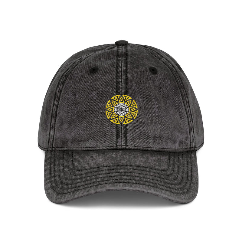 Denim Ethereal Azteca Vintage Embroidered Hat/Cap