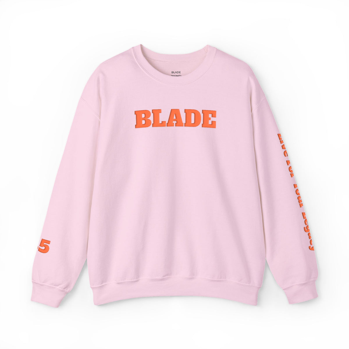 Blade Legacy Puff Stencil Orange Crewneck Sweater