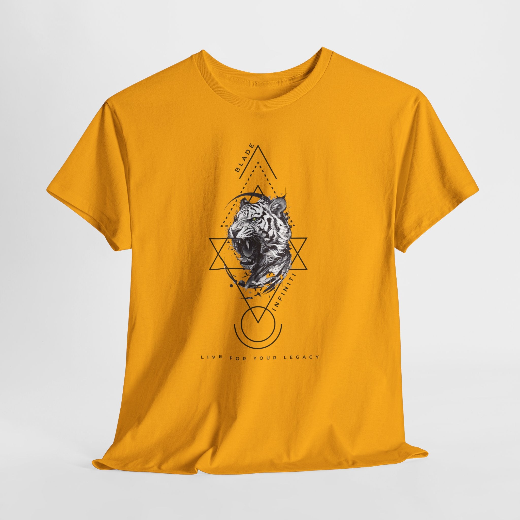 Geometric King Black TX Tiger T-Shirt