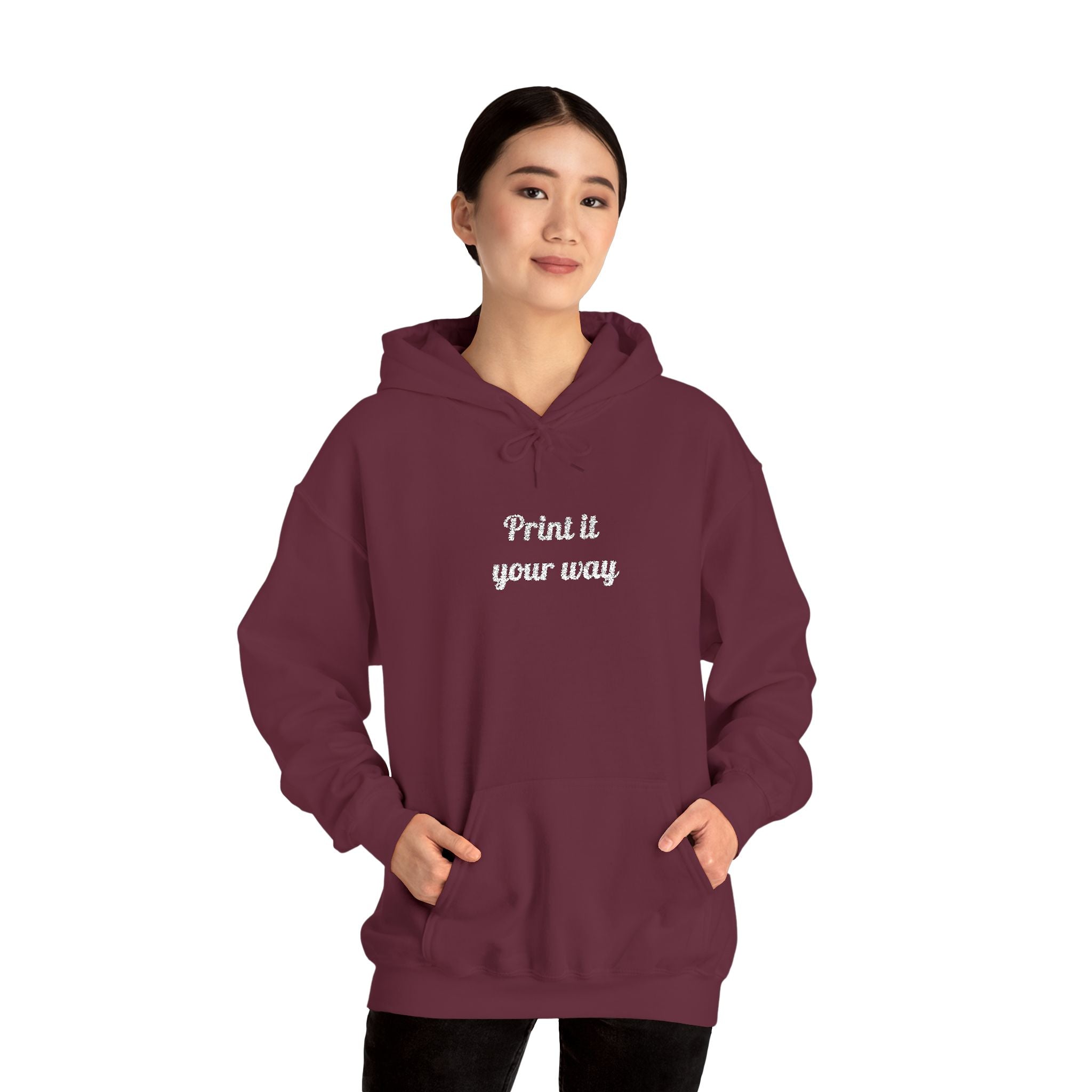 Custom Embroidered Unisex Hoodie – Ethically Sourced Cotton Blend
