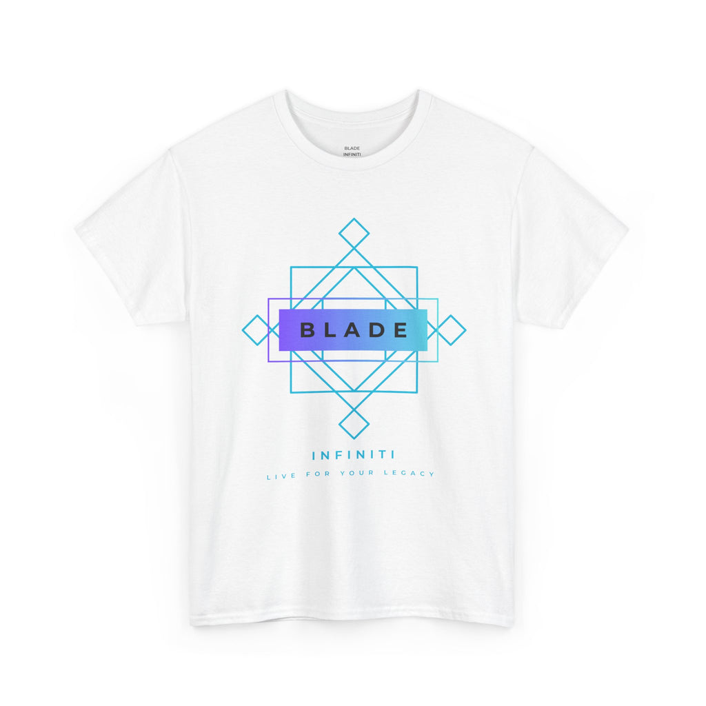 Geometric Infiniti Aqua/Purple Ombre T-Shirt