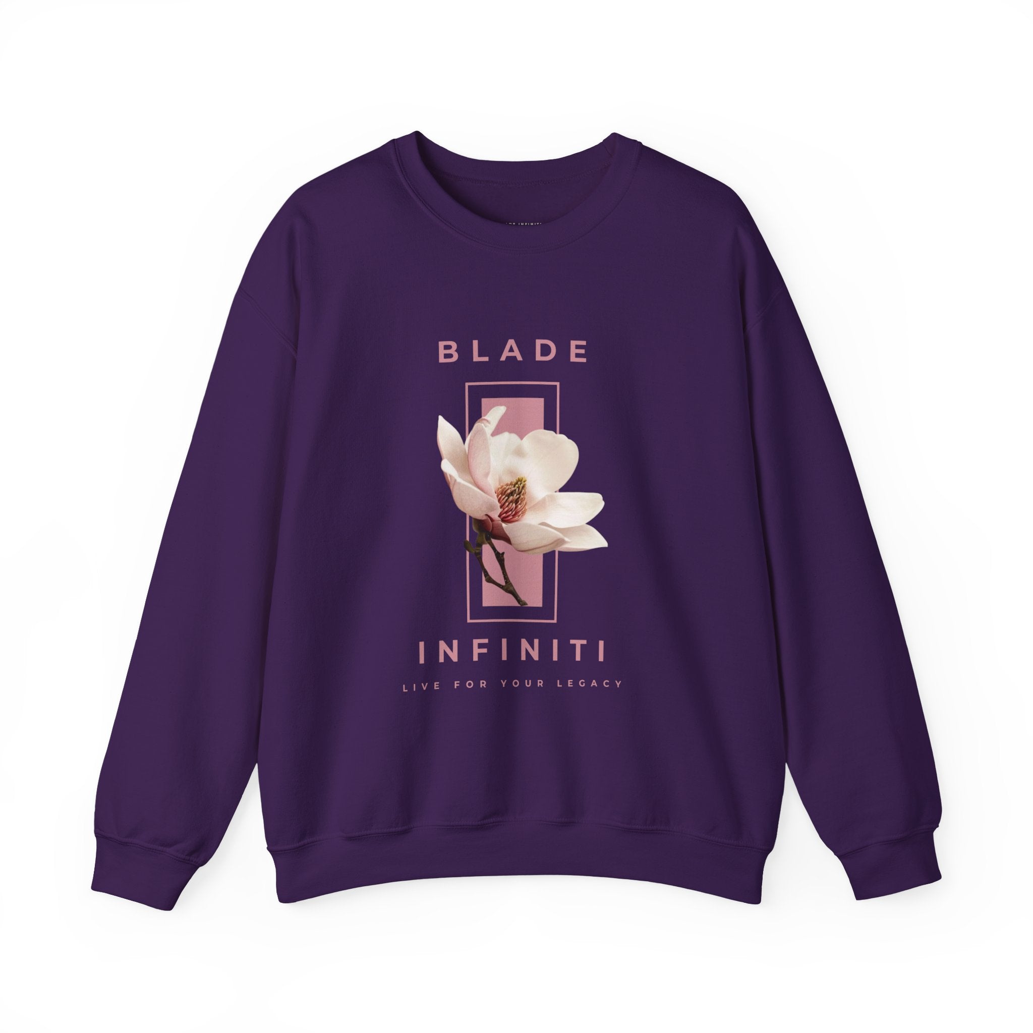 Essence of Infiniti Pink/Cream Floral Crewneck Sweater