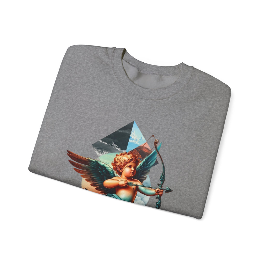 Cupid's Bow Blue + Arrow - Love, Infiniti Unisex Crewneck Sweater