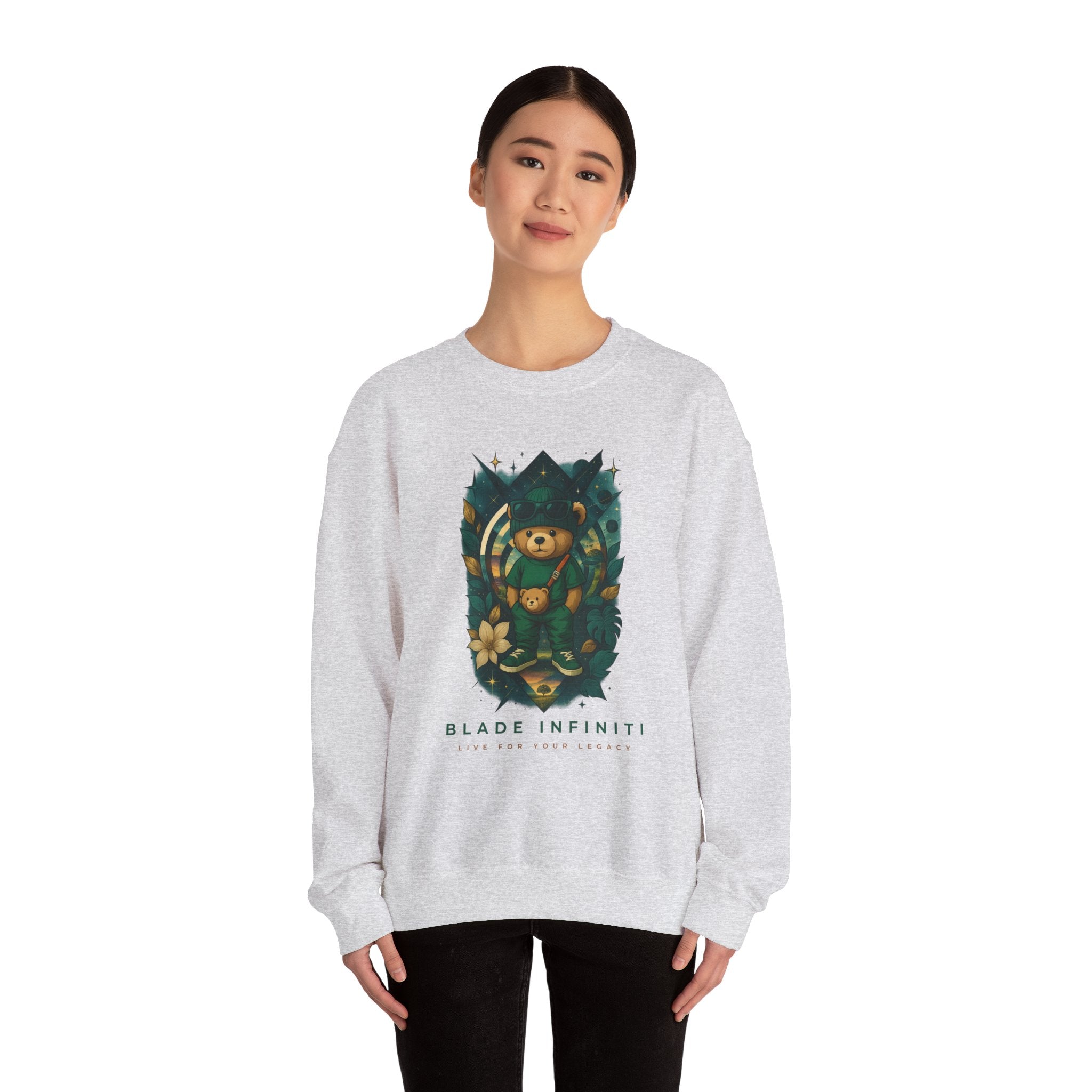 Galactic Teddy Bear V1 Unisex Crewneck Sweater
