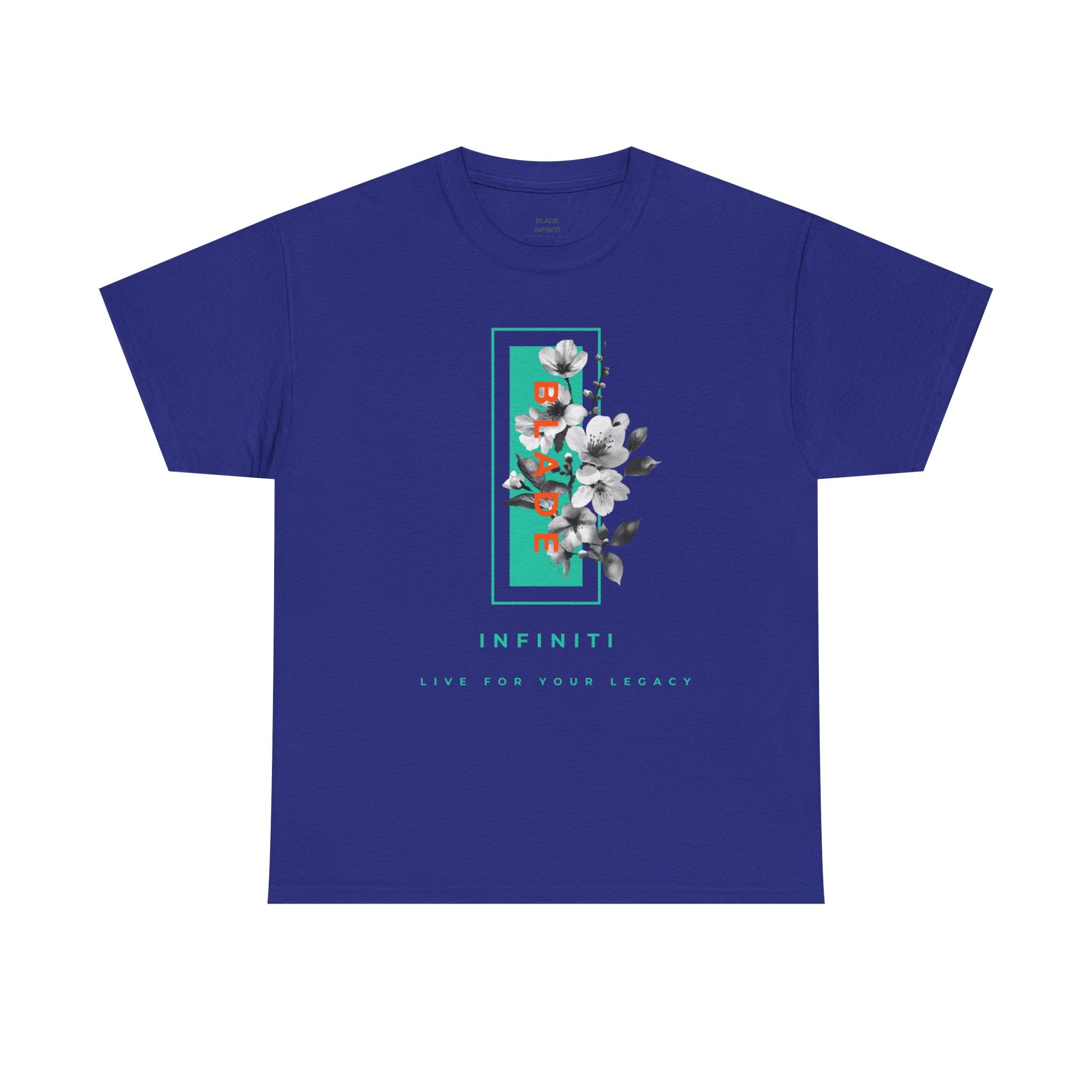 Bloom Bae Teal/Orange Floral T-Shirt
