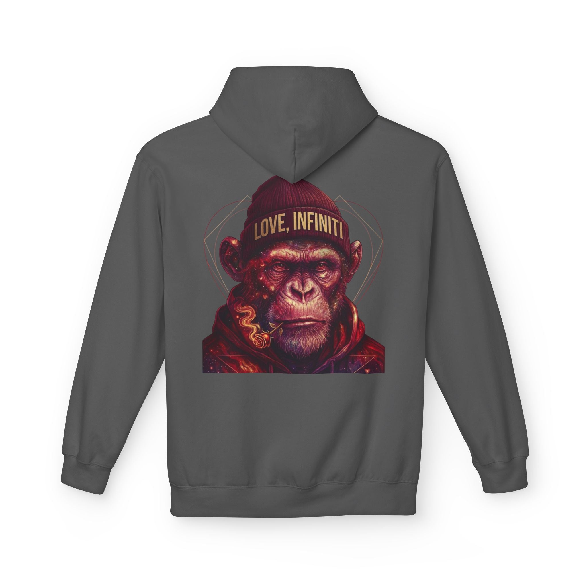 Weed/Rose Galactic Monkey - Love, Infiniti Hoodie