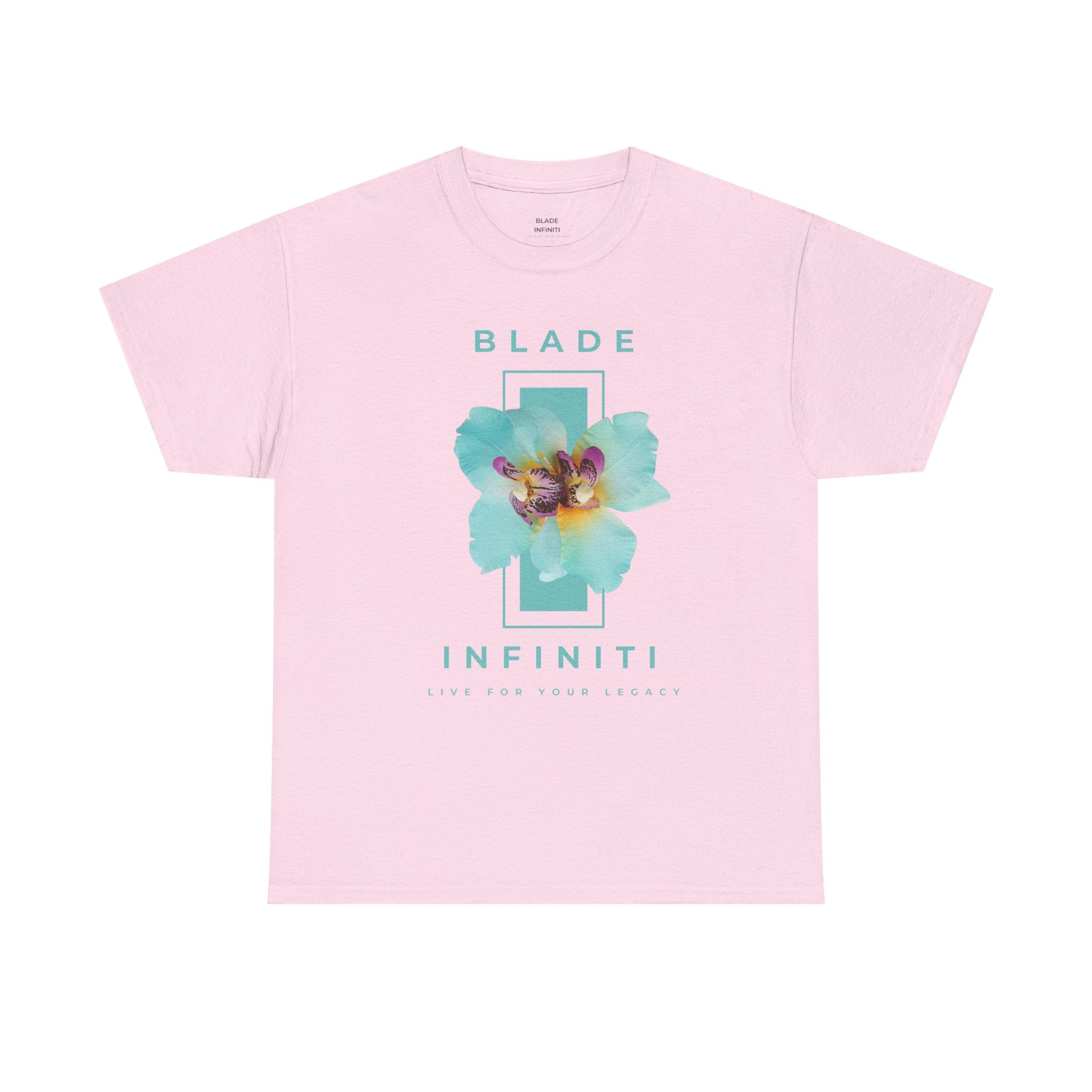 Essence of Infiniti Light Aqua Floral T-Shirt