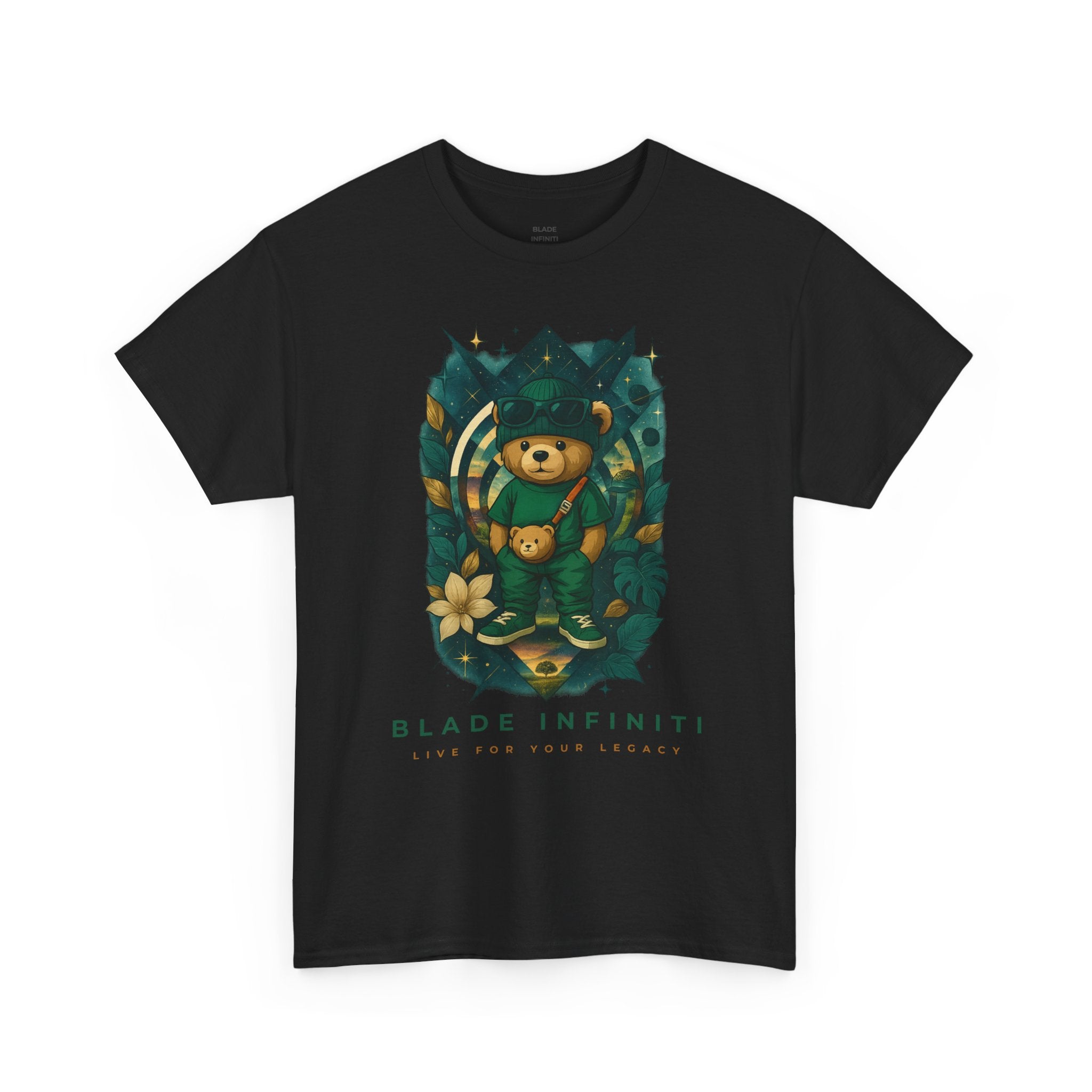 Galactic Jungle Teddy Bear/Nature T-Shirt