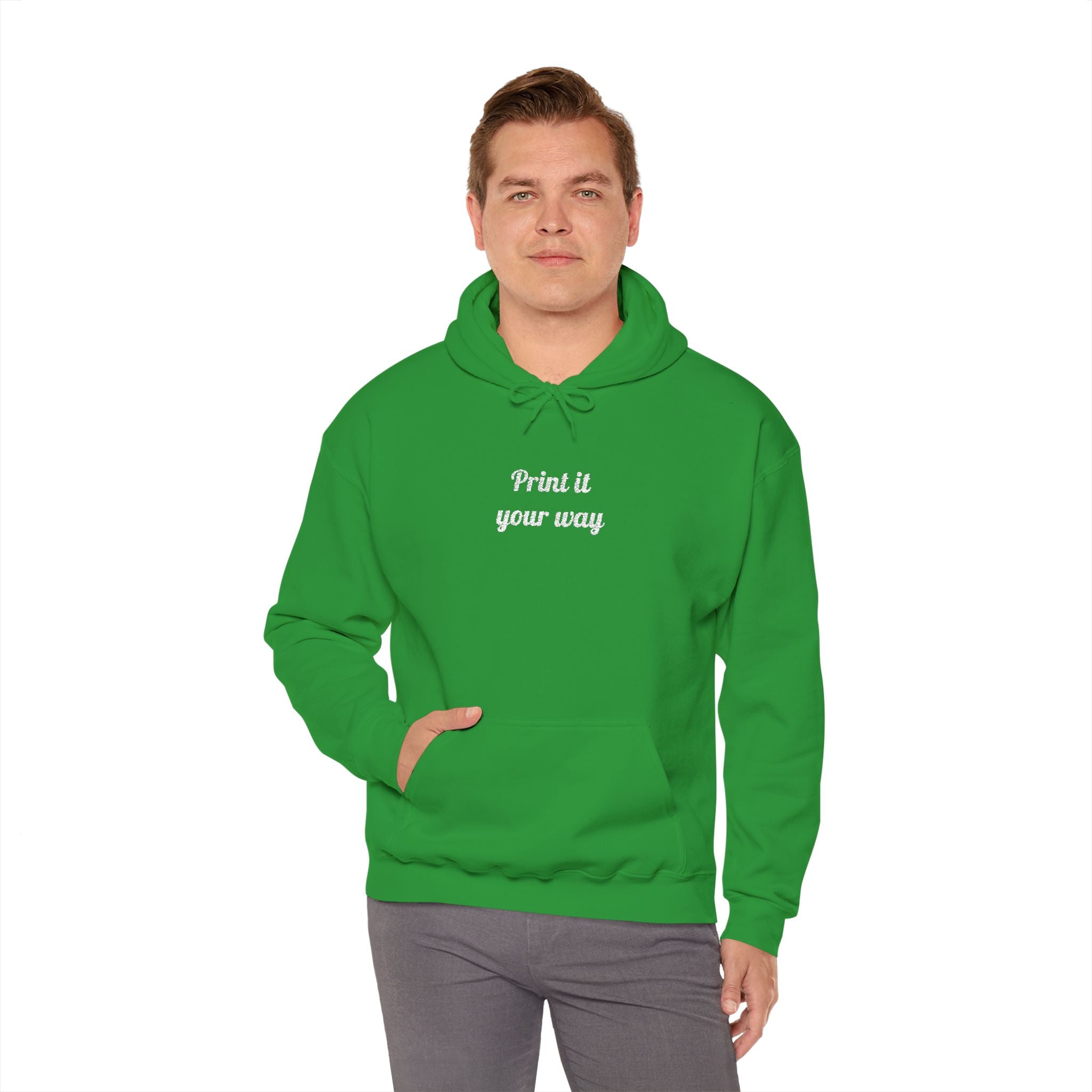 Custom Embroidered Unisex Hoodie – Ethically Sourced Cotton Blend