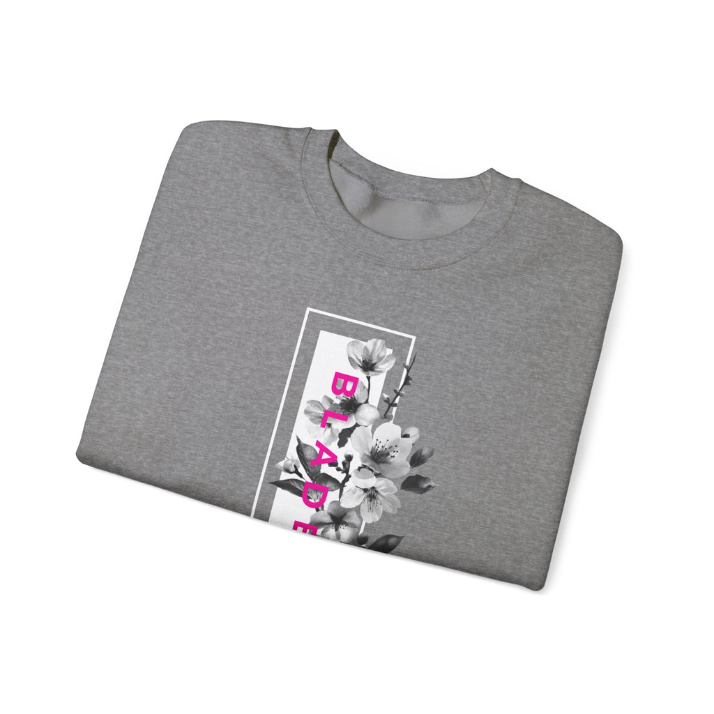 Bloom Bae Deep Pink Floral Unisex Crewneck Sweater