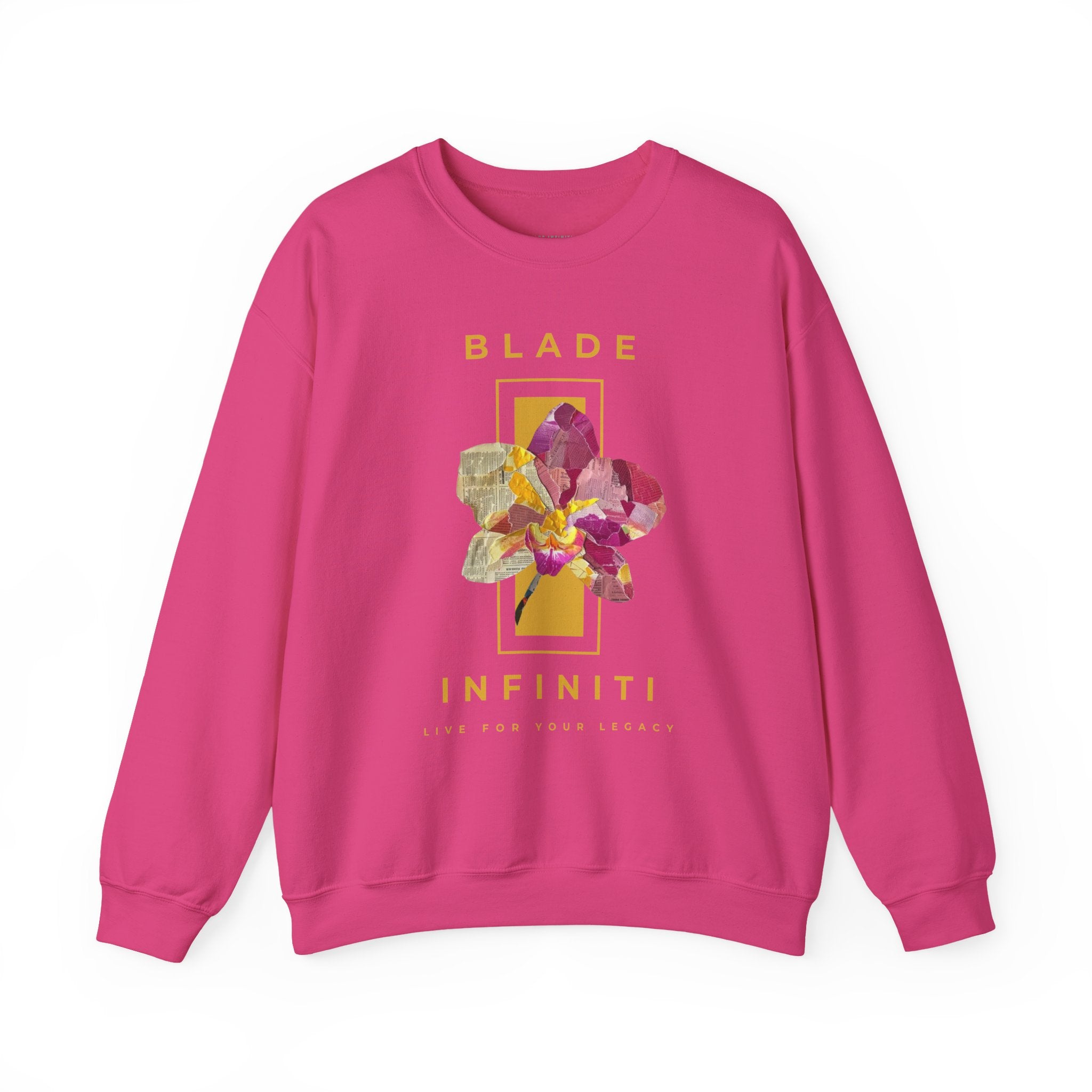 Essence of Infiniti Yellow Floral Unisex Crewneck Sweater