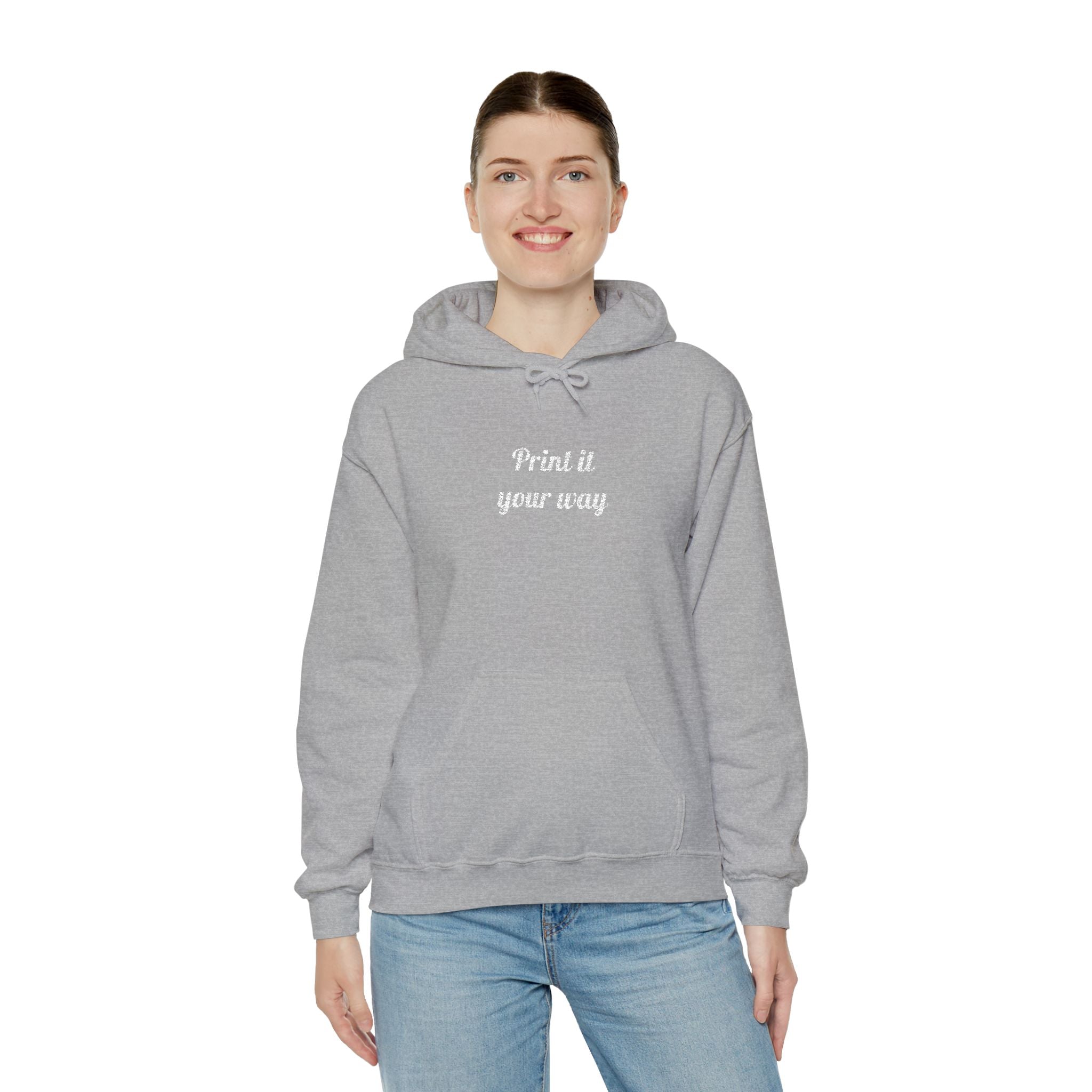 Custom Embroidered Unisex Hoodie – Ethically Sourced Cotton Blend