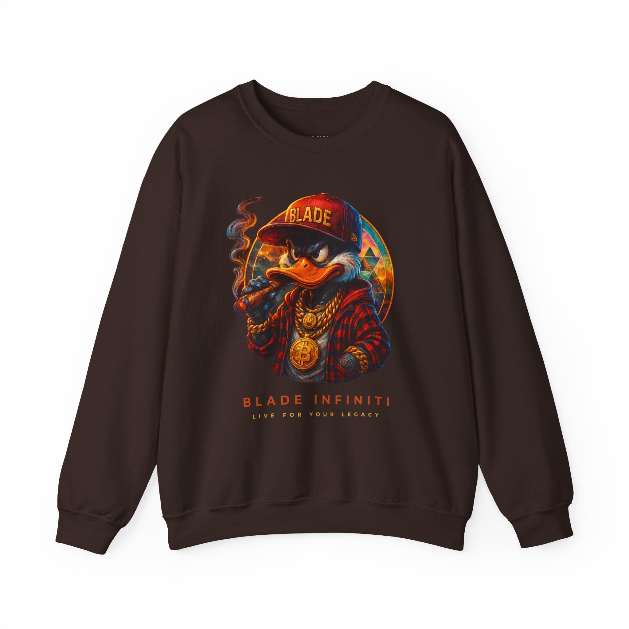 Galactic Weed/Pot Duck Unisex Crewneck Sweater