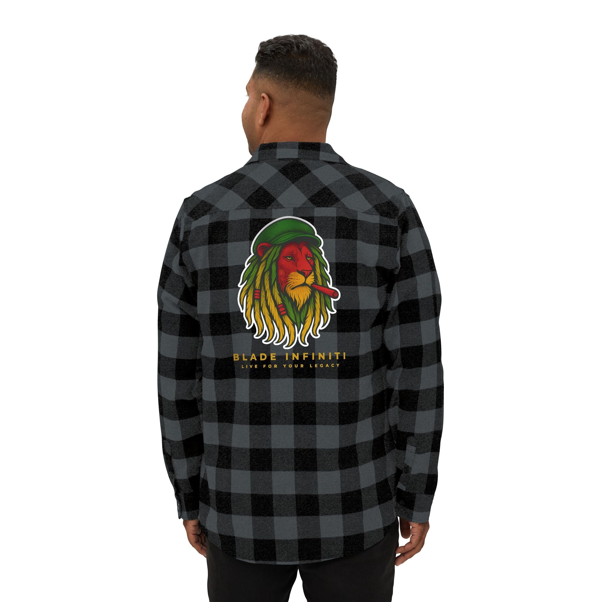 Rasta Lion Version 3 Flannel Shirt
