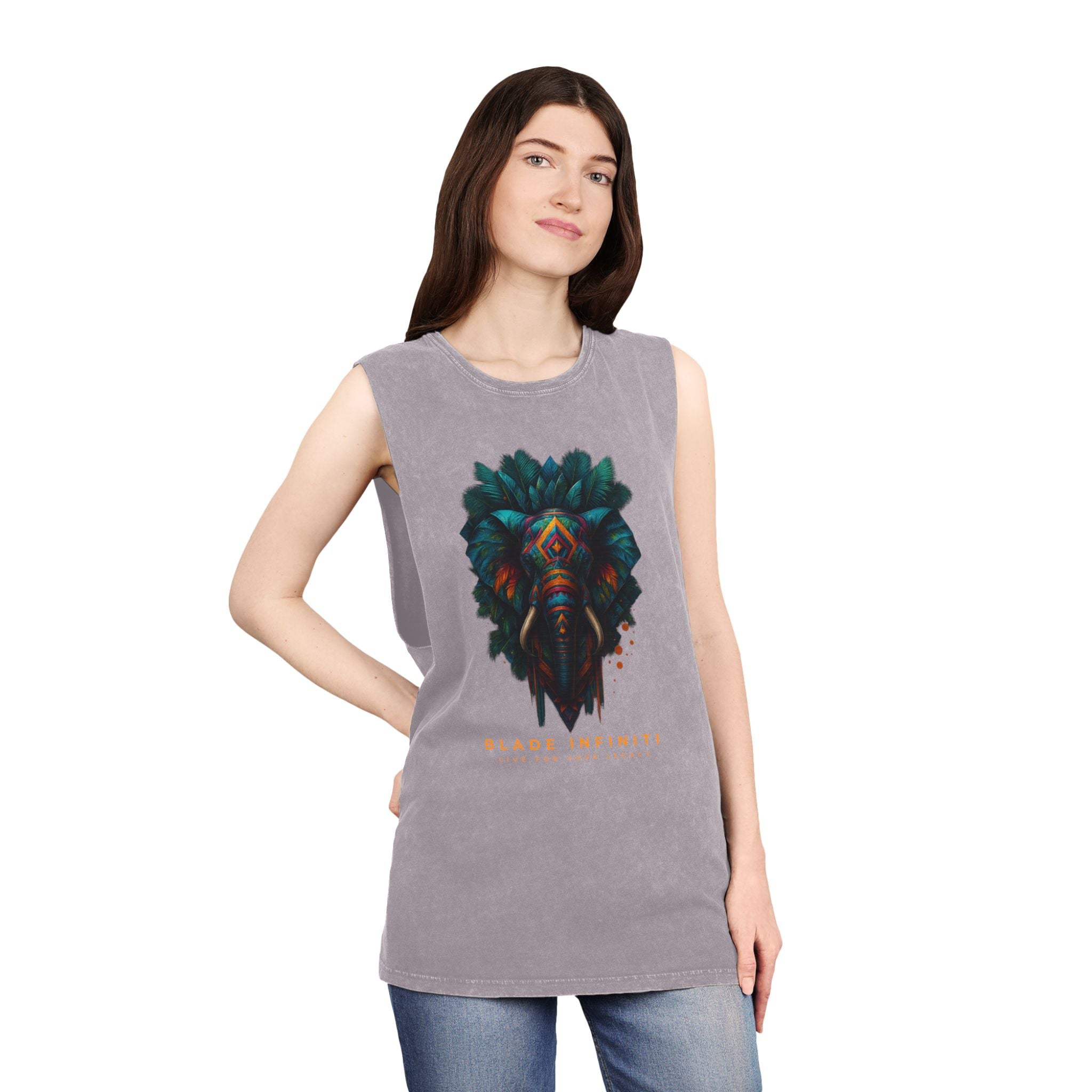 Midnight Tiki Elephant Tank Top
