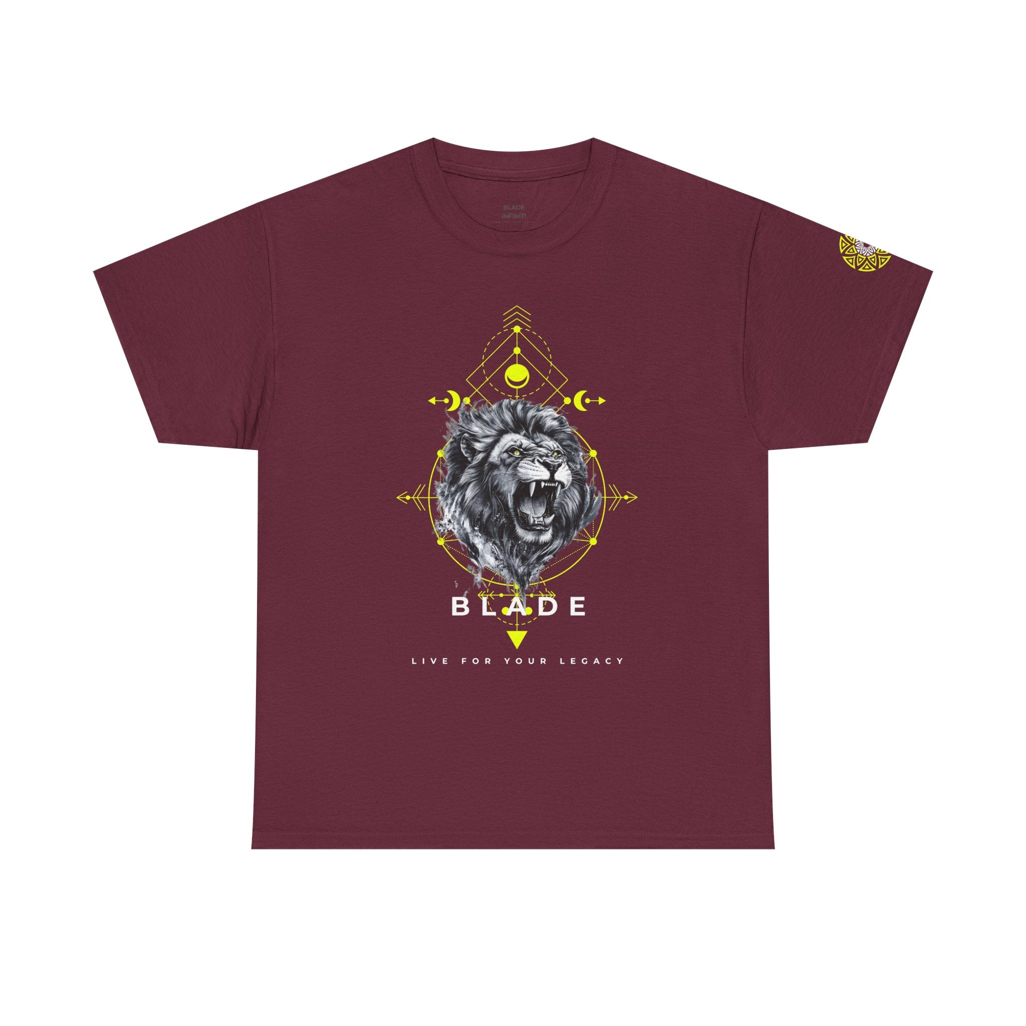 Geometric King White TX Lion T-Shirt