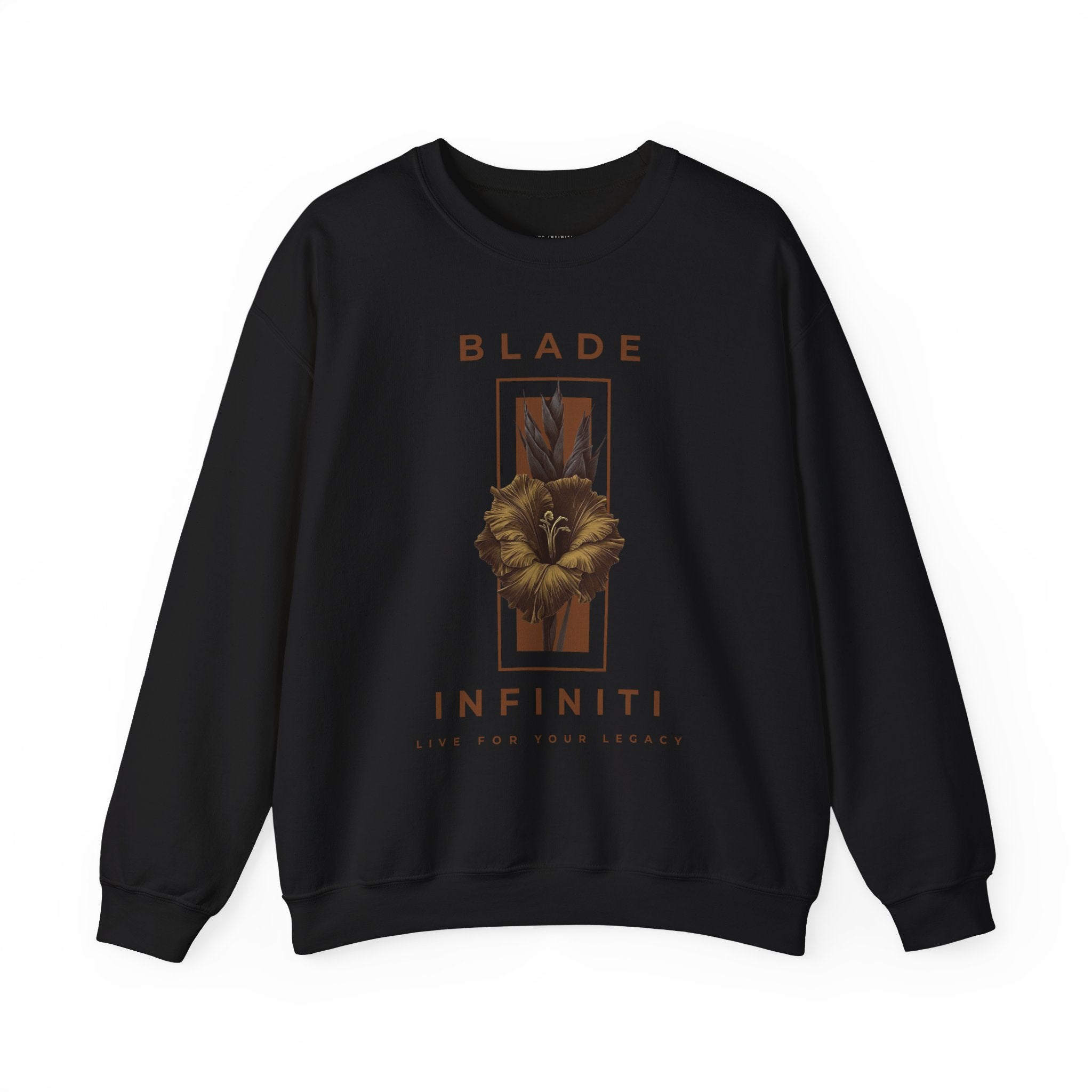 Essence of Infiniti Brown Floral Unisex Crewneck Sweater
