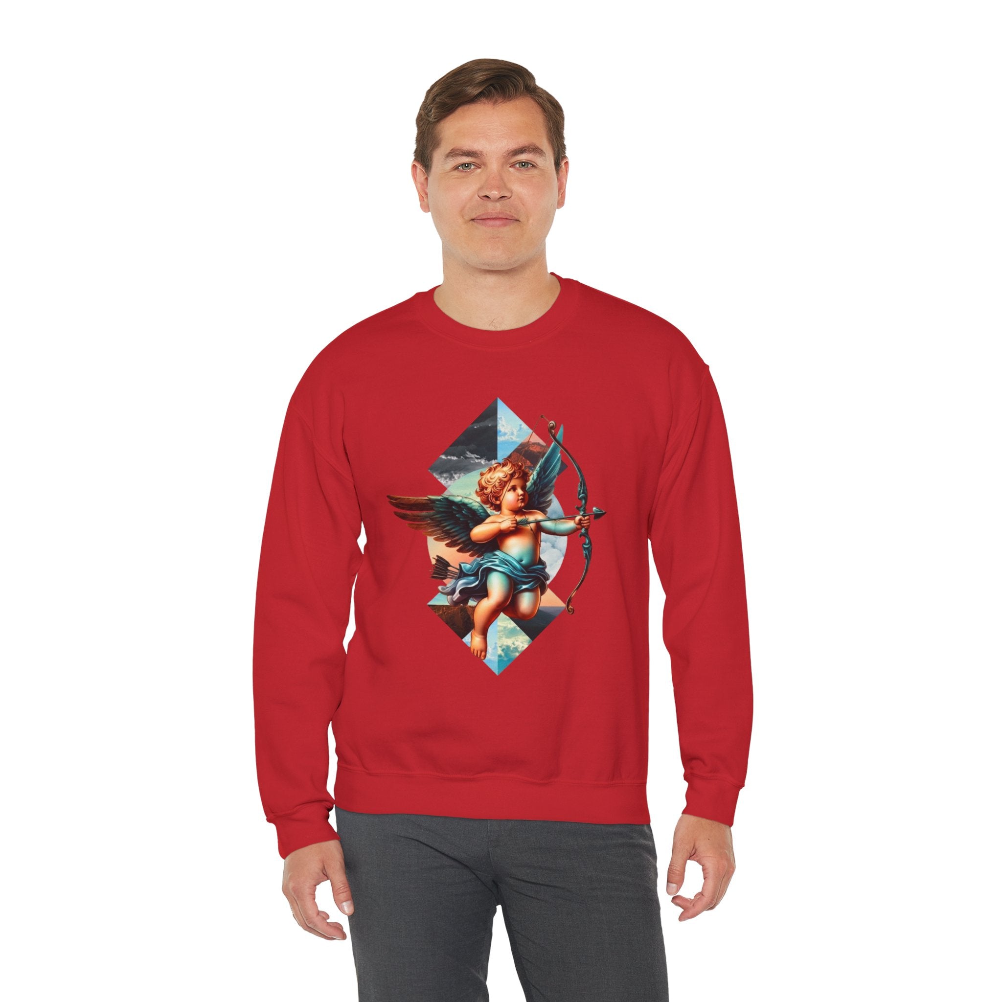 Cupid's Bow Blue + Arrow - Love, Infiniti Unisex Crewneck Sweater