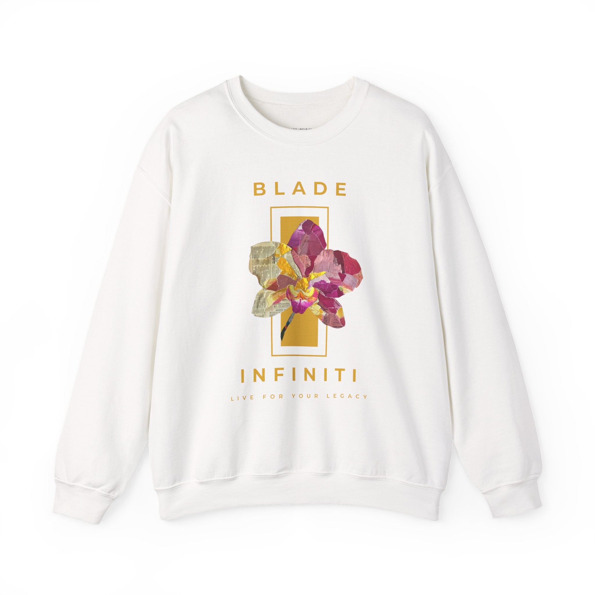 Essence of Infiniti Yellow Floral Unisex Crewneck Sweater