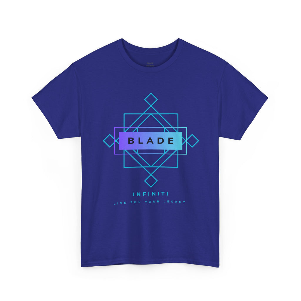 Geometric Infiniti Aqua/Purple Ombre T-Shirt