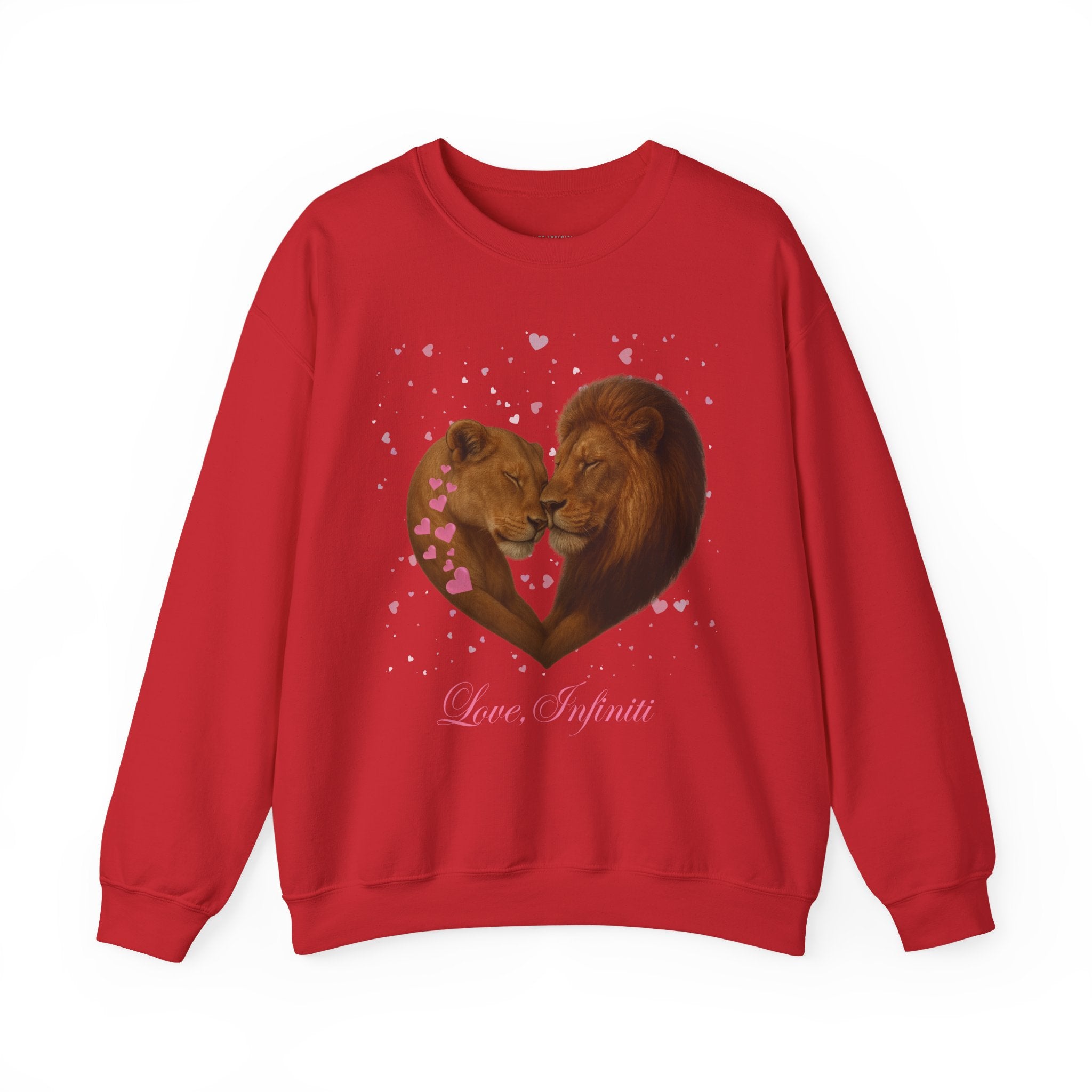 Lion Hearts - Love, Infiniti Unisex Crewneck Sweater
