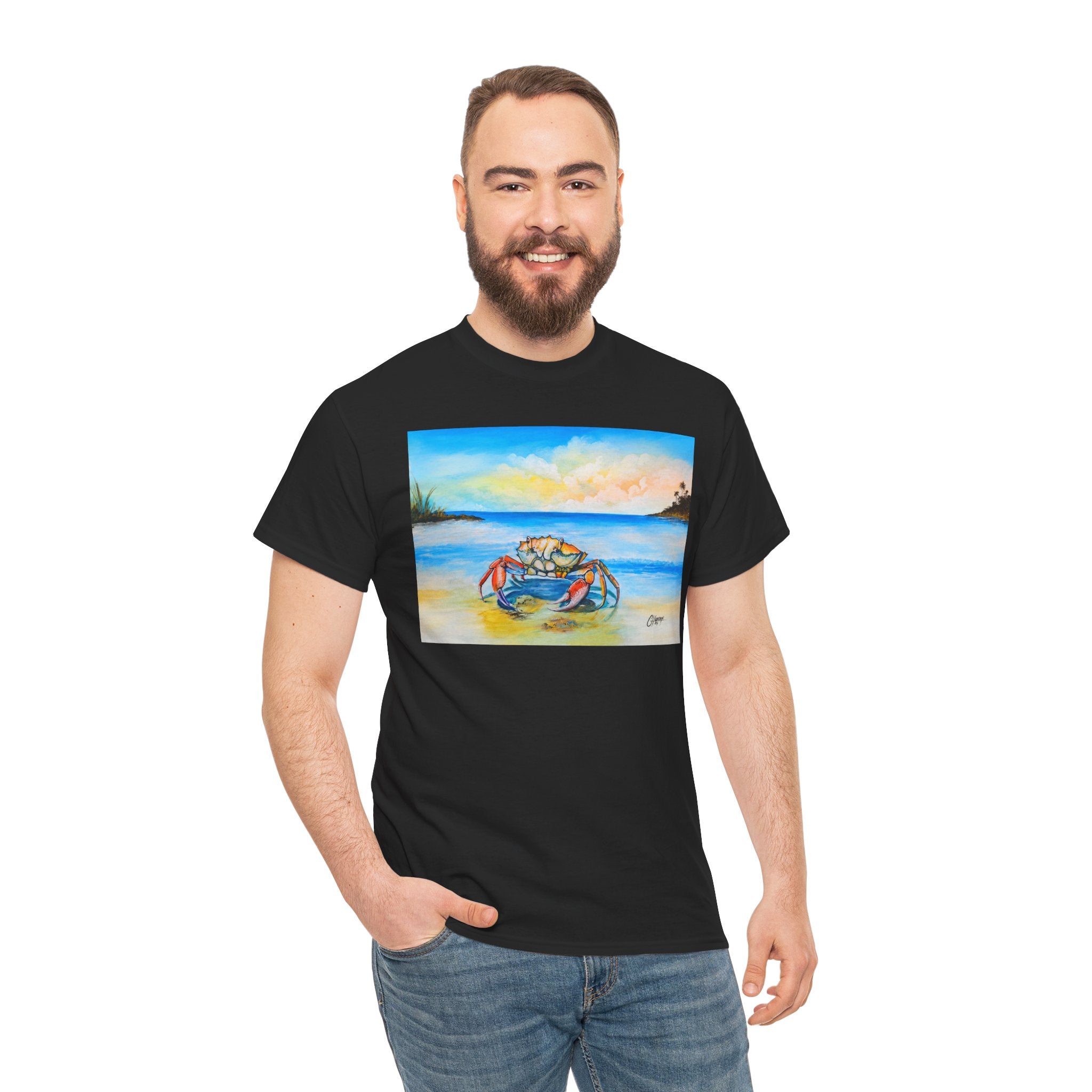 Coastal Crab Beach Sunset T-Shirt