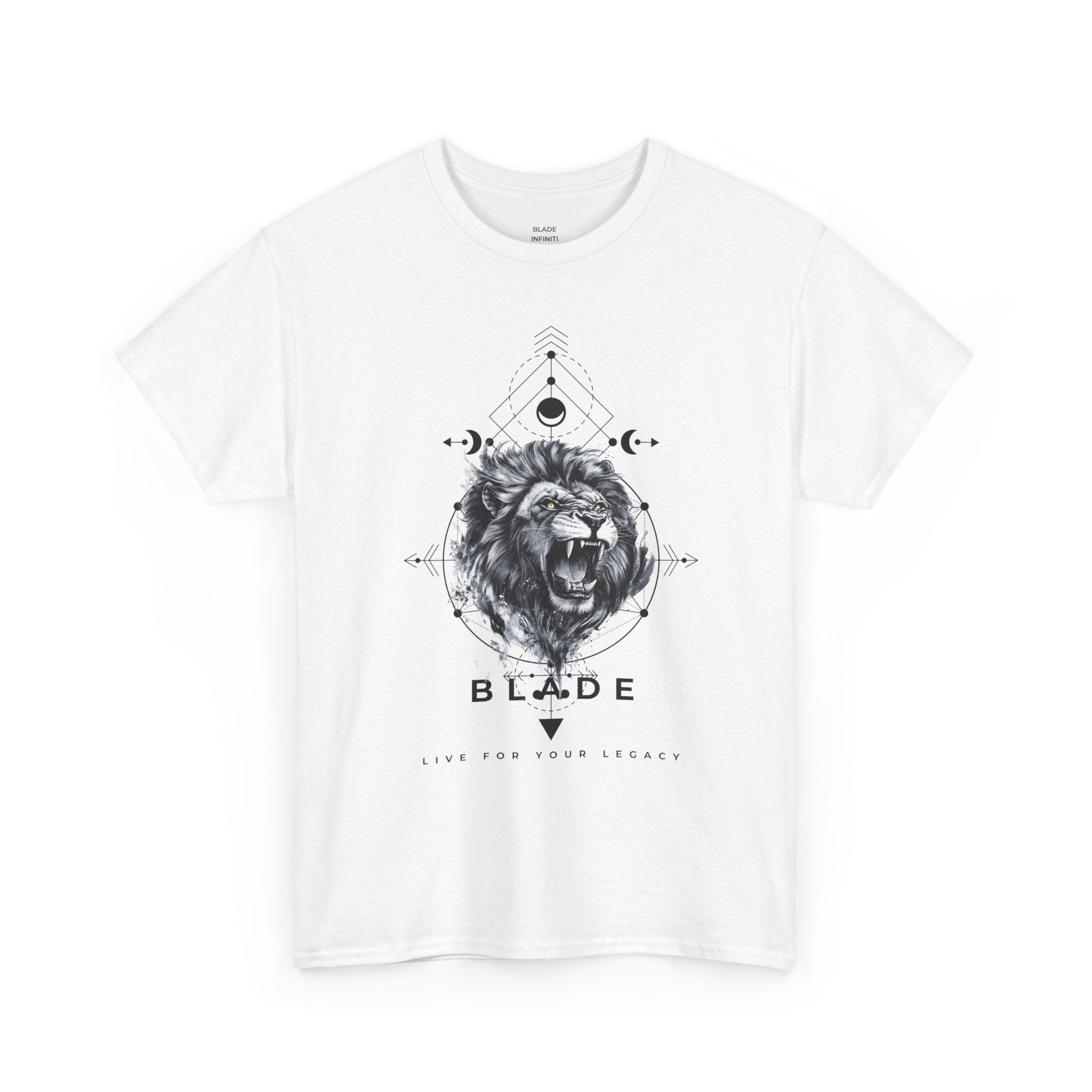 Geometric King Black TX Lion T-Shirt