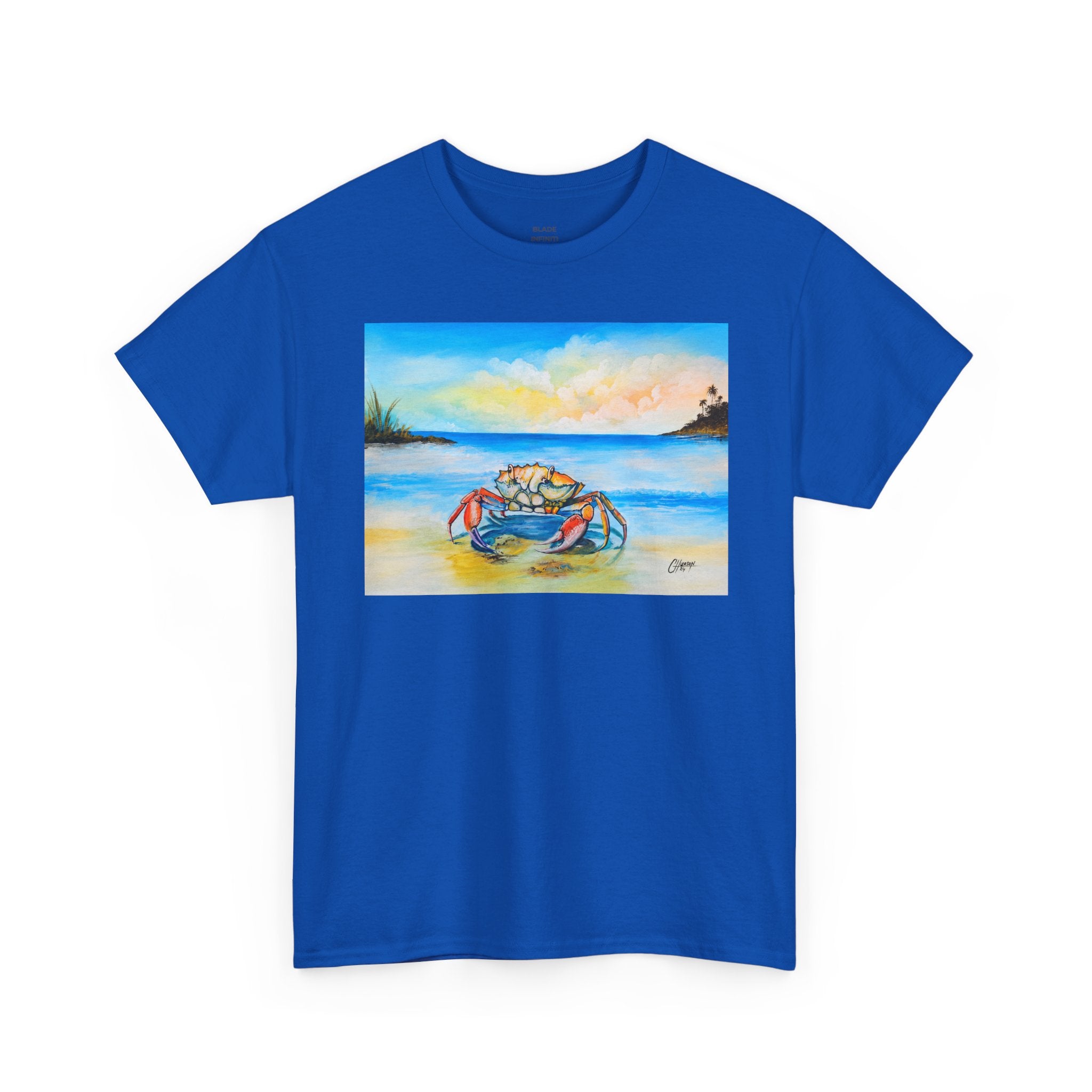 Coastal Crab Beach Sunset T-Shirt