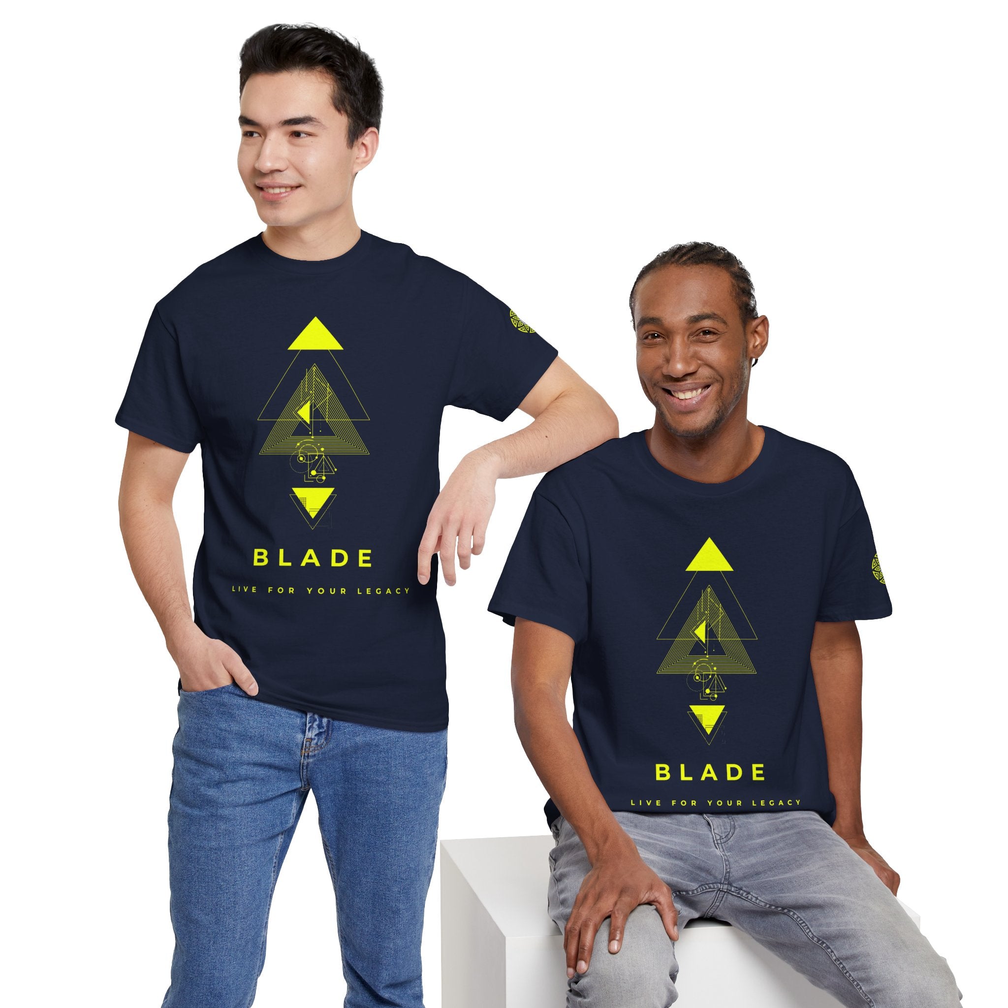 Geometric Odyssey Neon Green TX T-Shirt