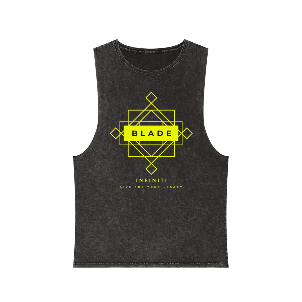 Geometric Infiniti Neon Green Tank Top