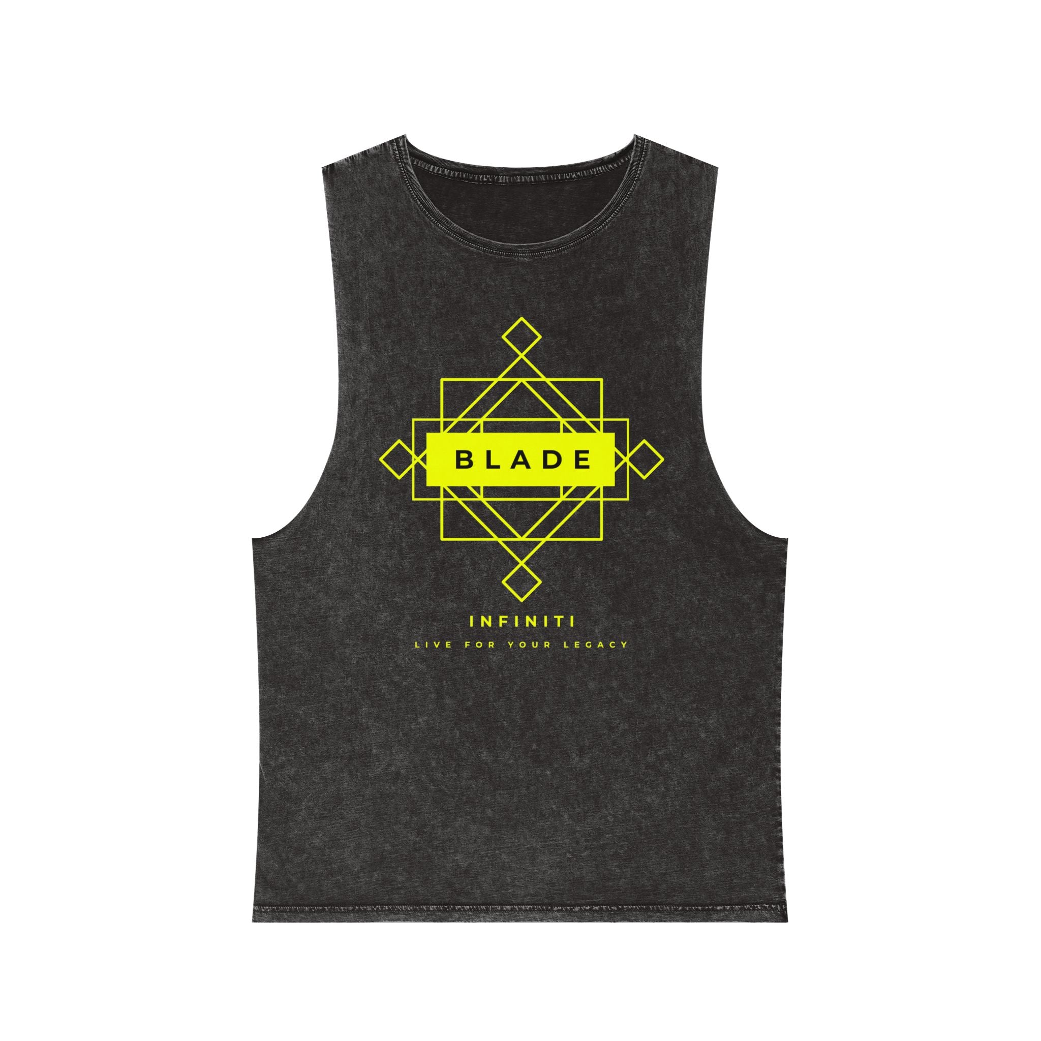 Geometric Infiniti Neon Green Tank Top