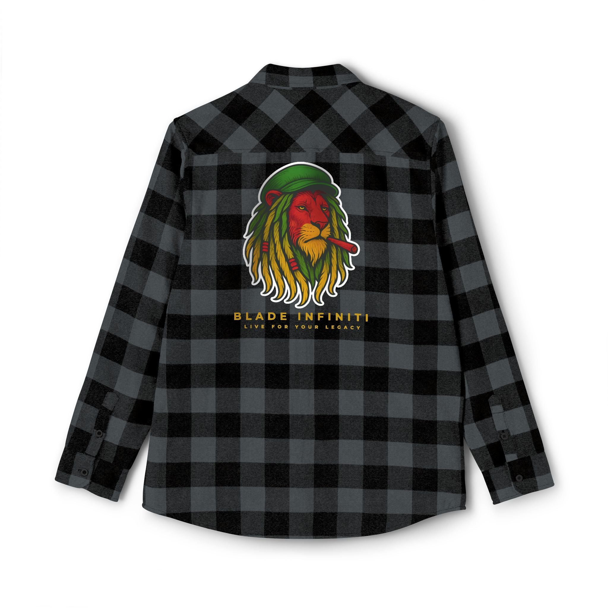 Rasta Lion Version 3 Flannel Shirt