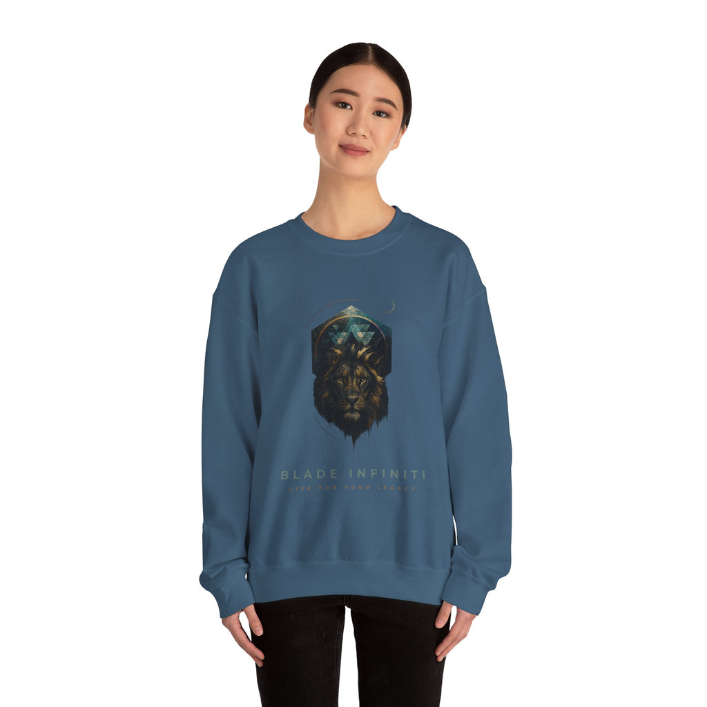 Galactic Lion Unisex Crewneck Sweater