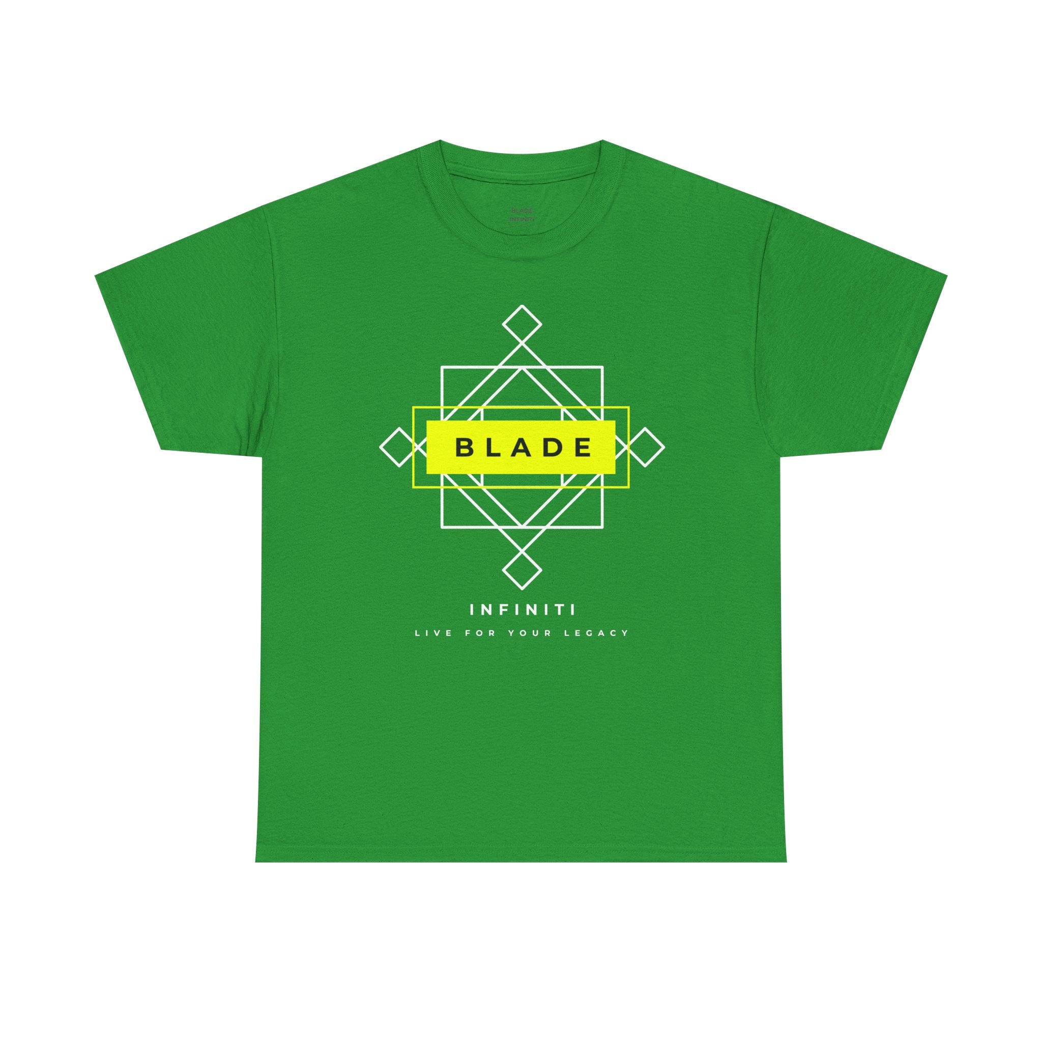 Geometric Infiniti Neon Green/White T-Shirt