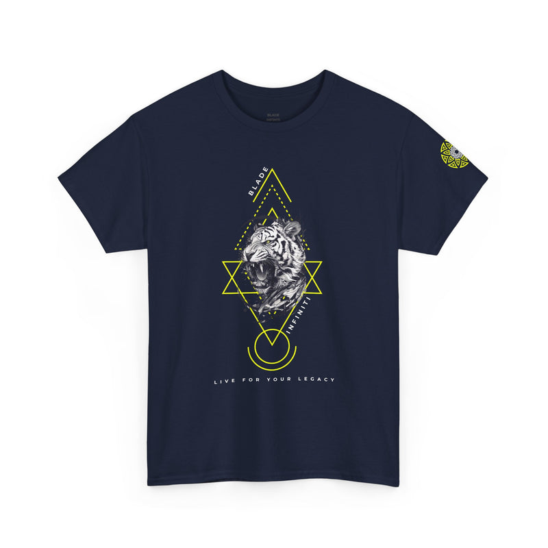 Geometric King Neon Green Tiger T-Shirt