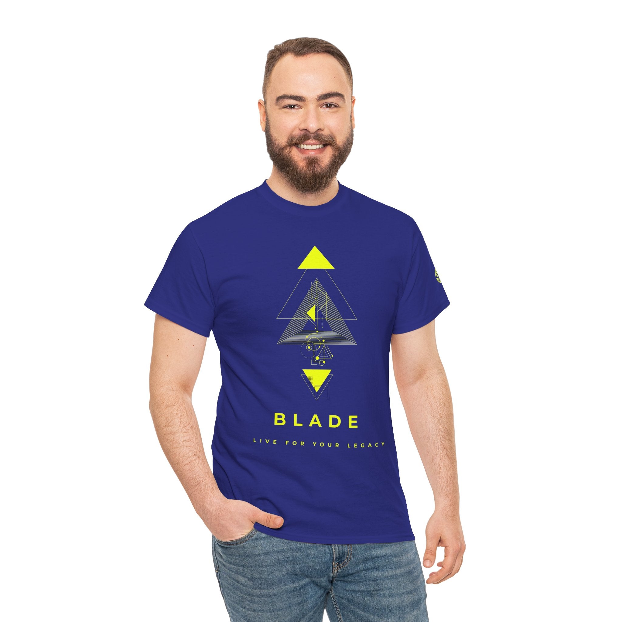 Geometric Odyssey Neon Green TX T-Shirt