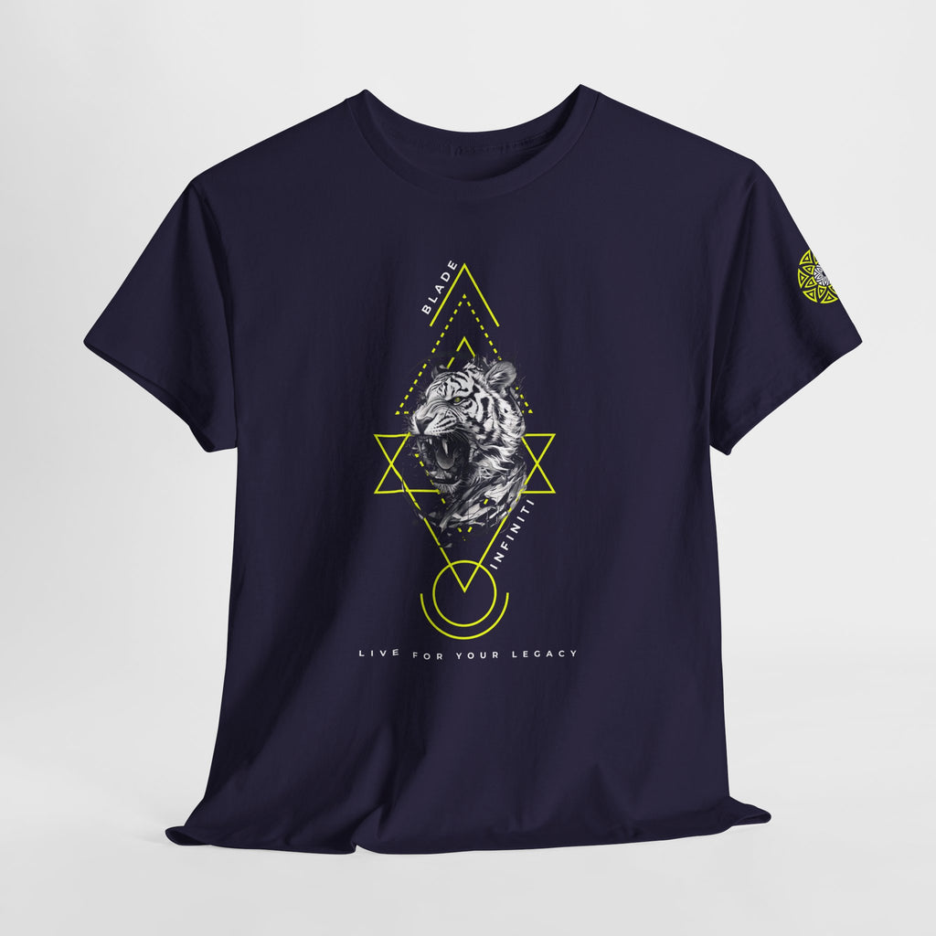 Geometric King Neon Green Tiger T-Shirt