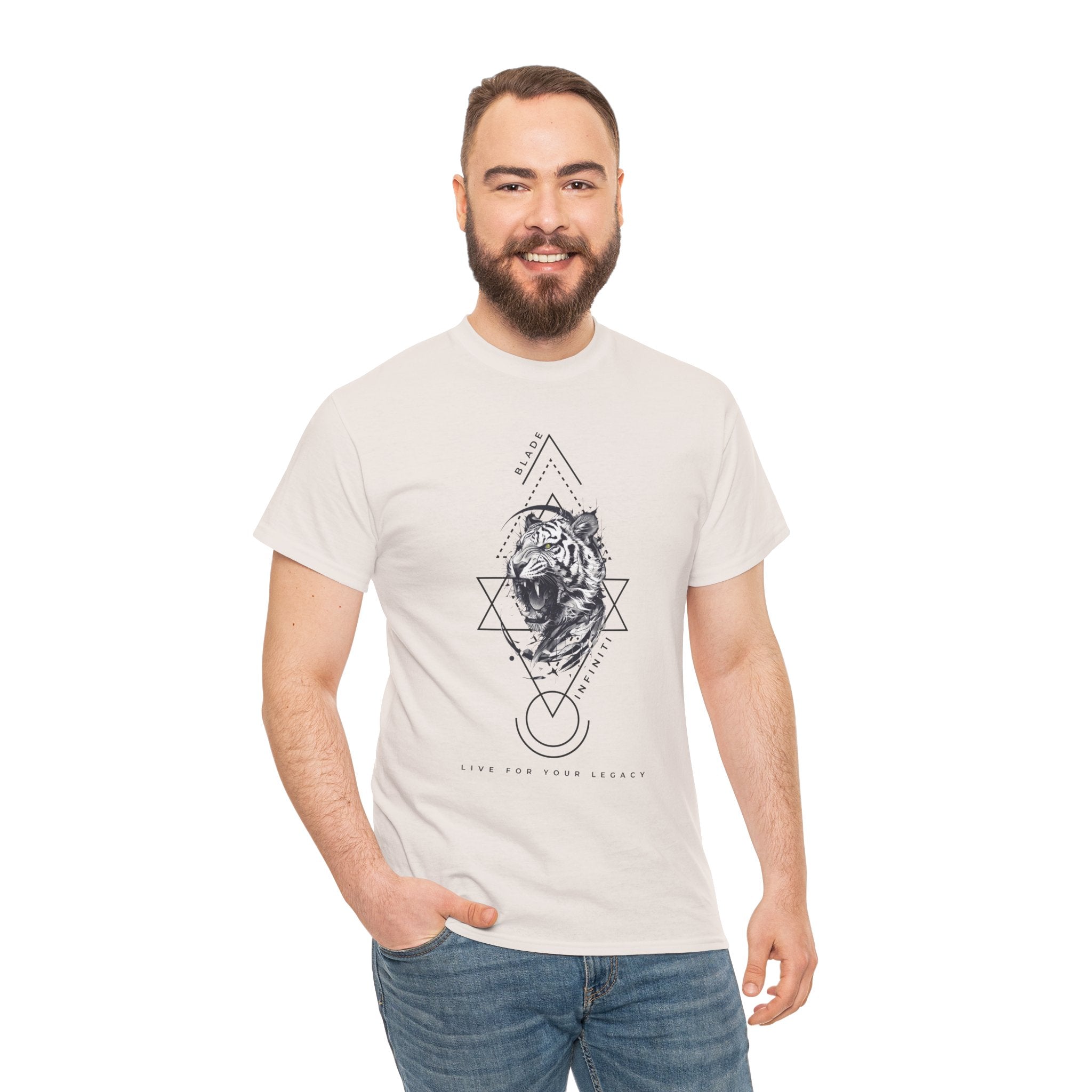 Geometric King Black TX Tiger T-Shirt
