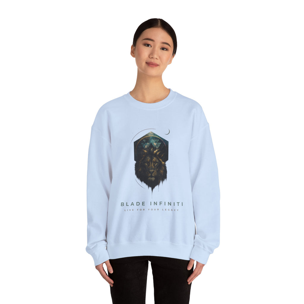 Galactic Lion Unisex Crewneck Sweater