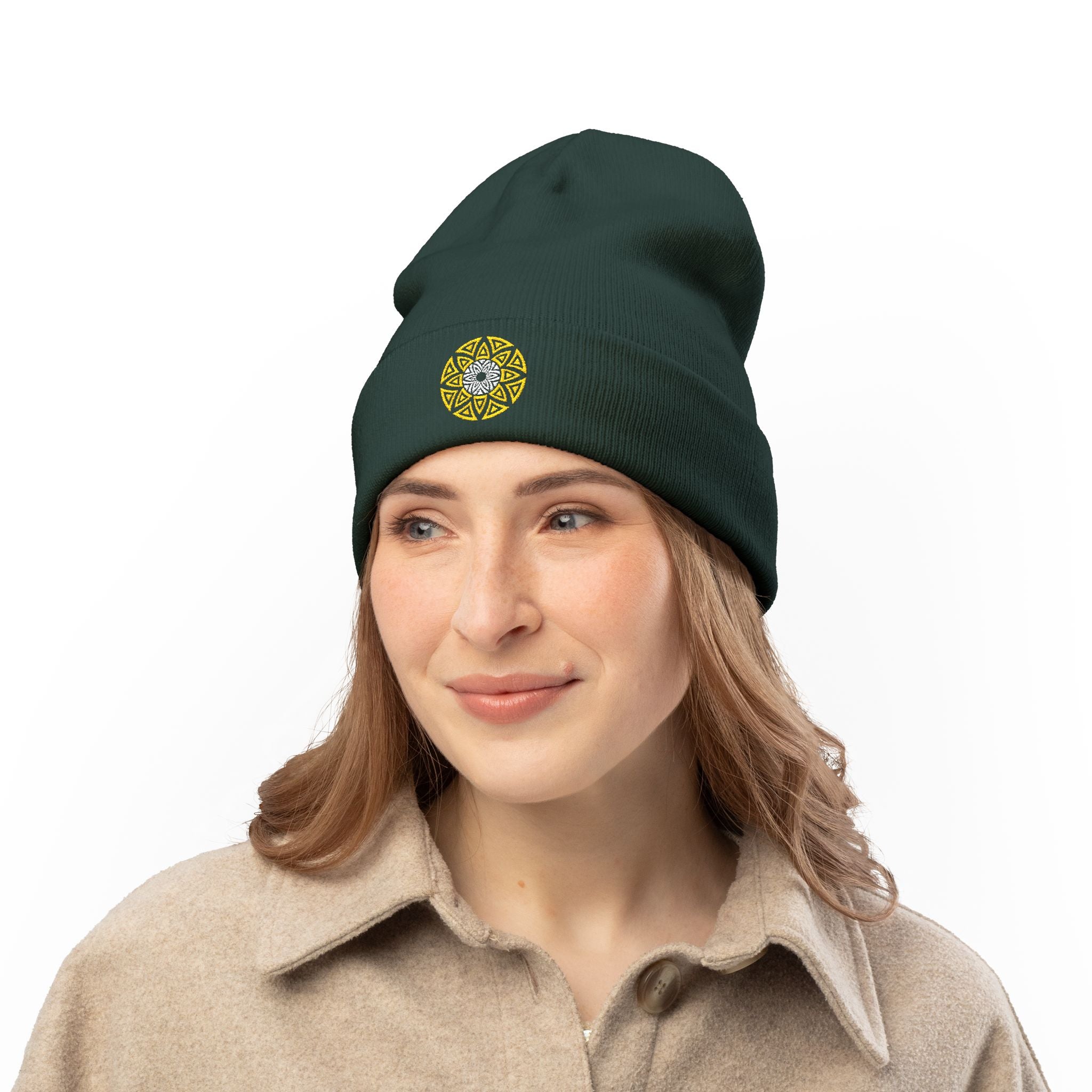 Ethereal Azteca Logo Knit Beanie