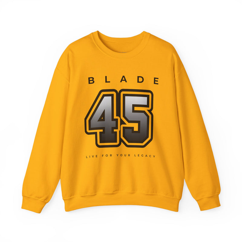 Blade 45 Grey/Black Unisex Crewneck Sweater