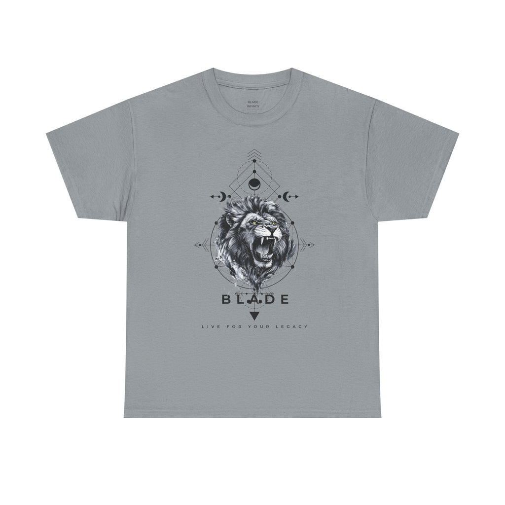 Geometric King Black TX Lion T-Shirt
