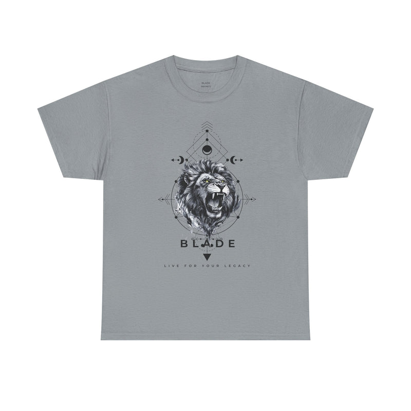 Geometric King Black TX Lion T-Shirt