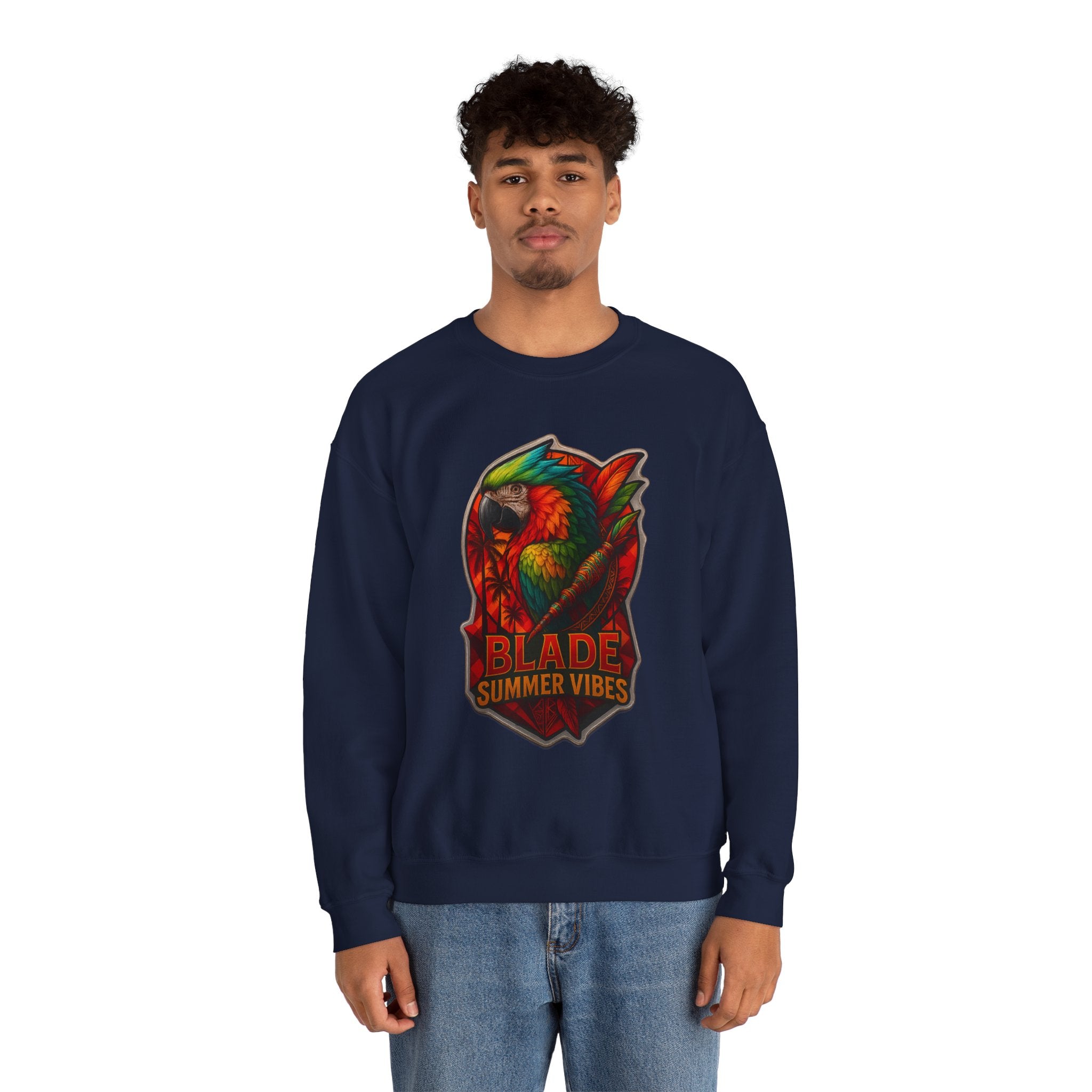 Aztec Parrot Unisex Crewneck Sweater
