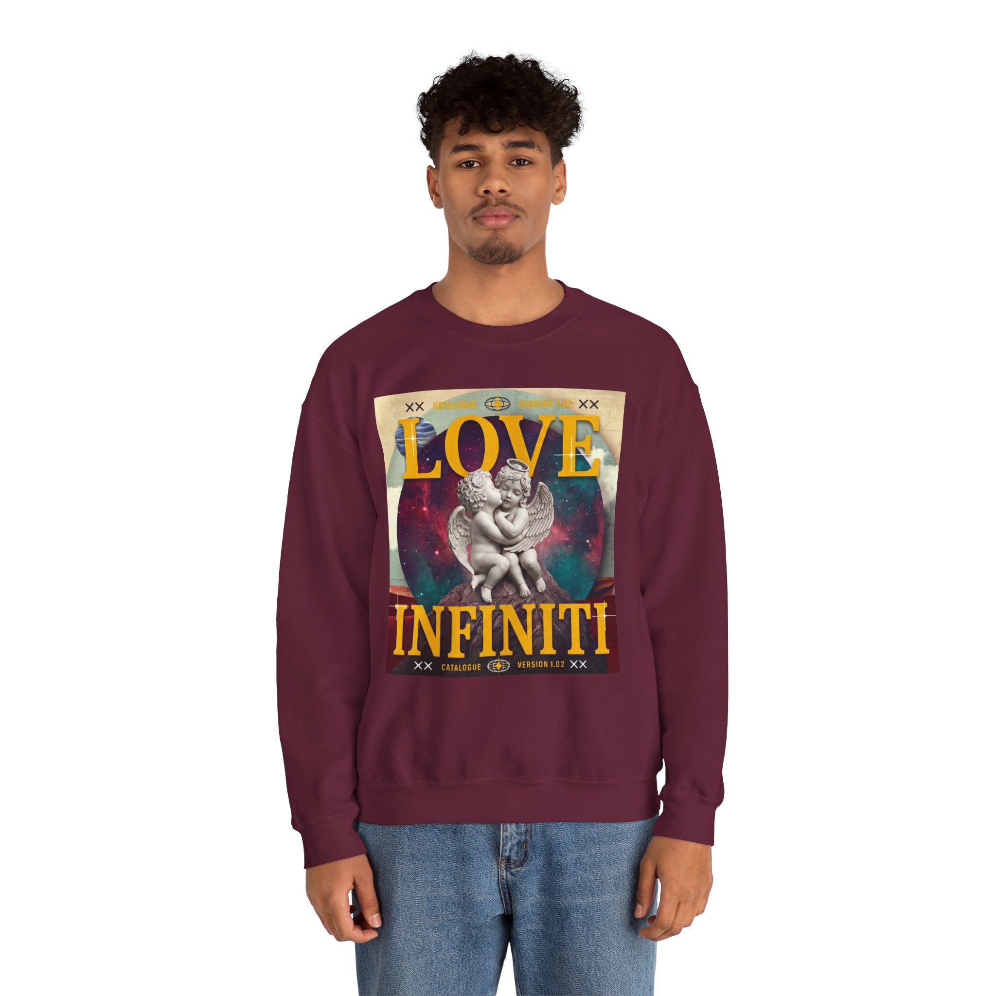 Celestial Love, Infiniti Unisex Crewneck Sweater