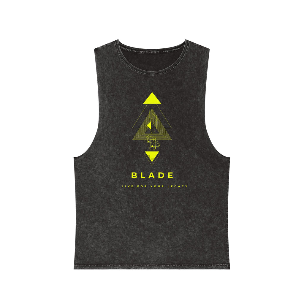Geometric Odyssey Version 3 Neon Green Tank Top