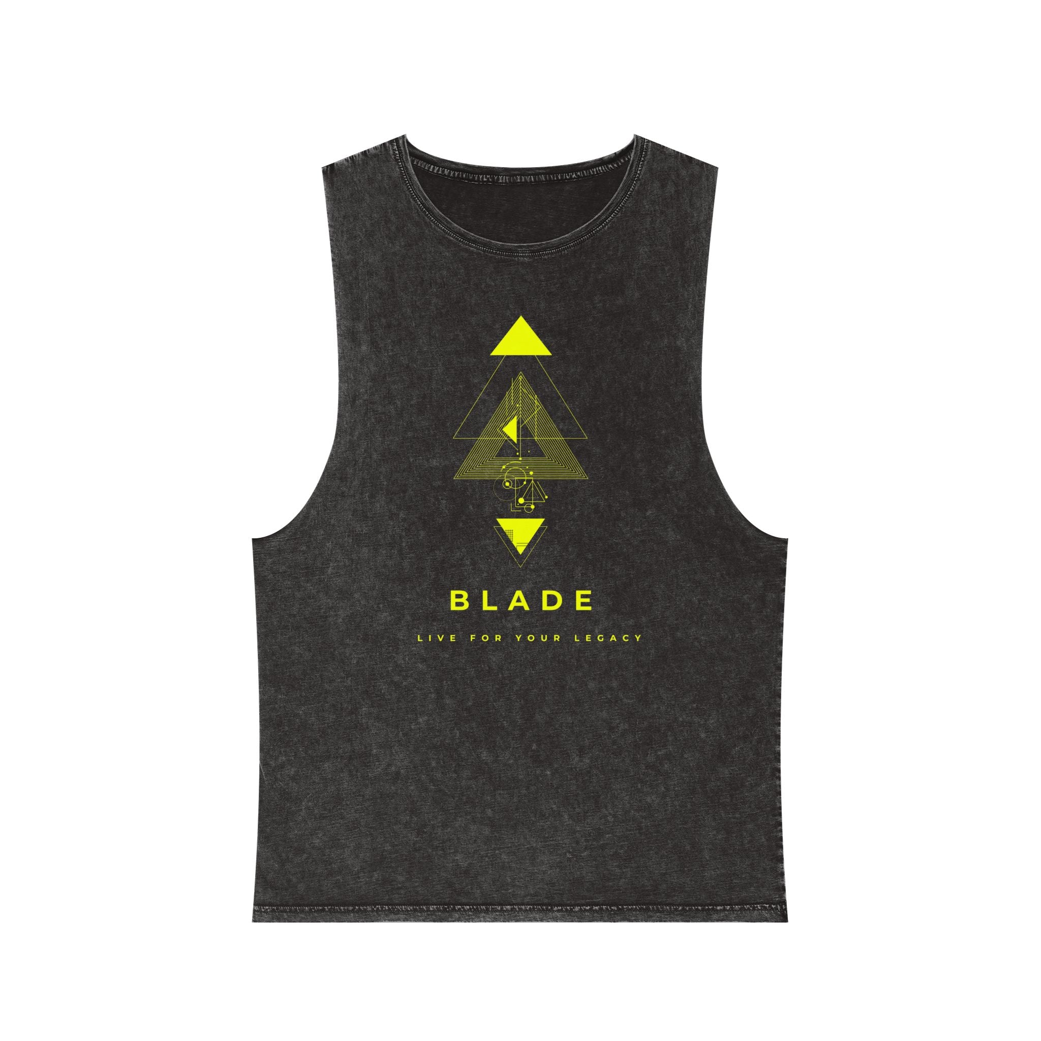 Geometric Odyssey Version 3 Neon Green Tank Top