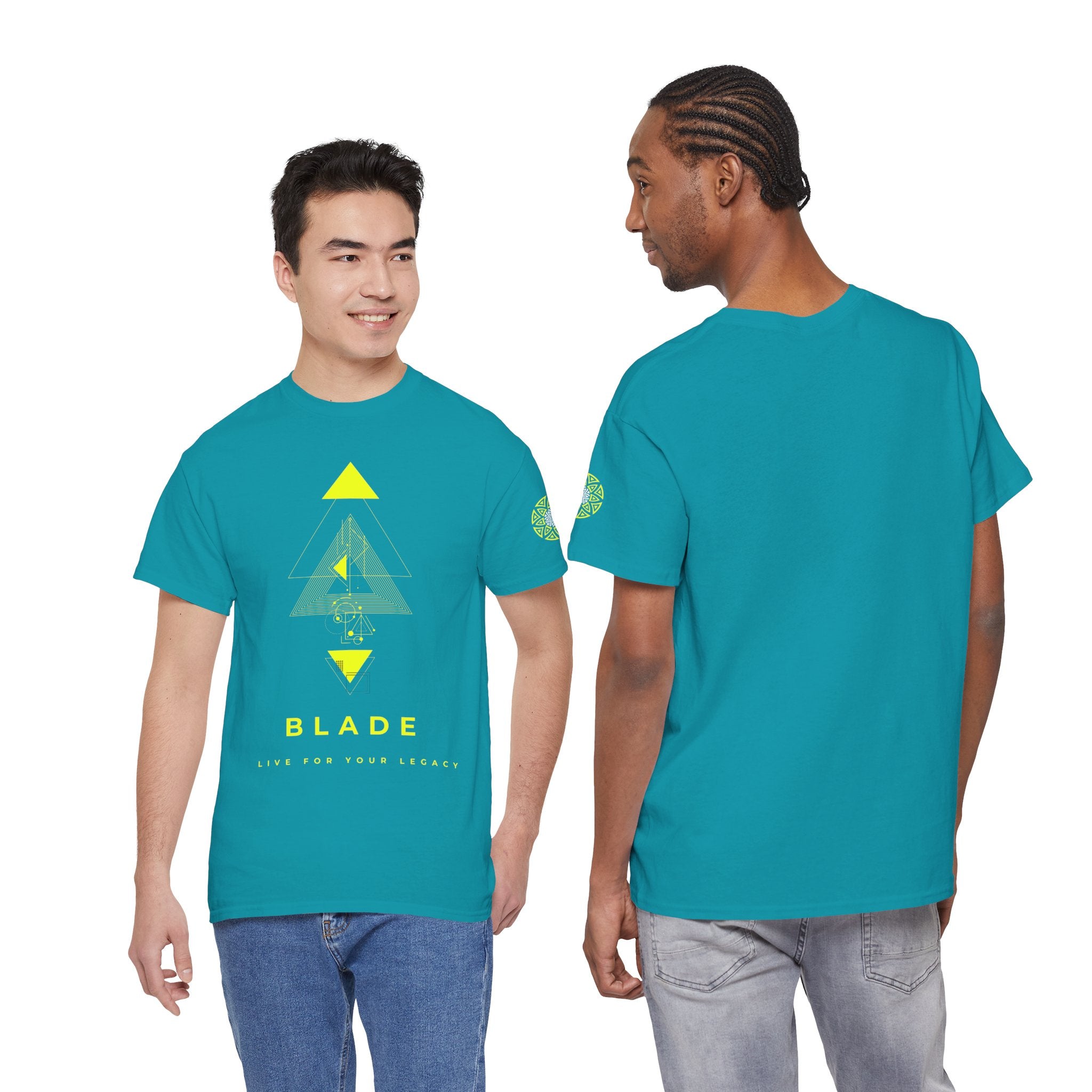 Geometric Odyssey Neon Green TX T-Shirt