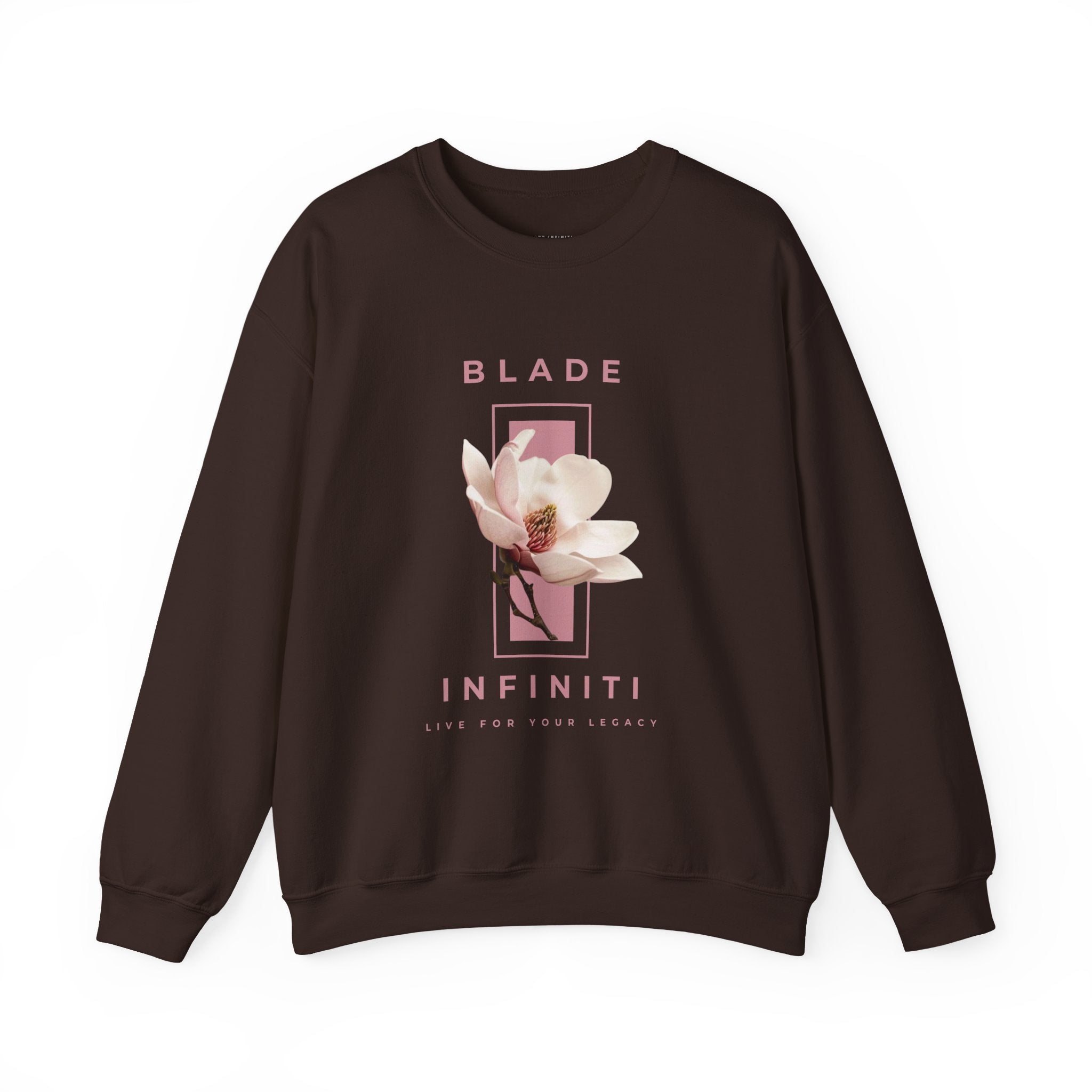 Essence of Infiniti Pink/Cream Floral Crewneck Sweater