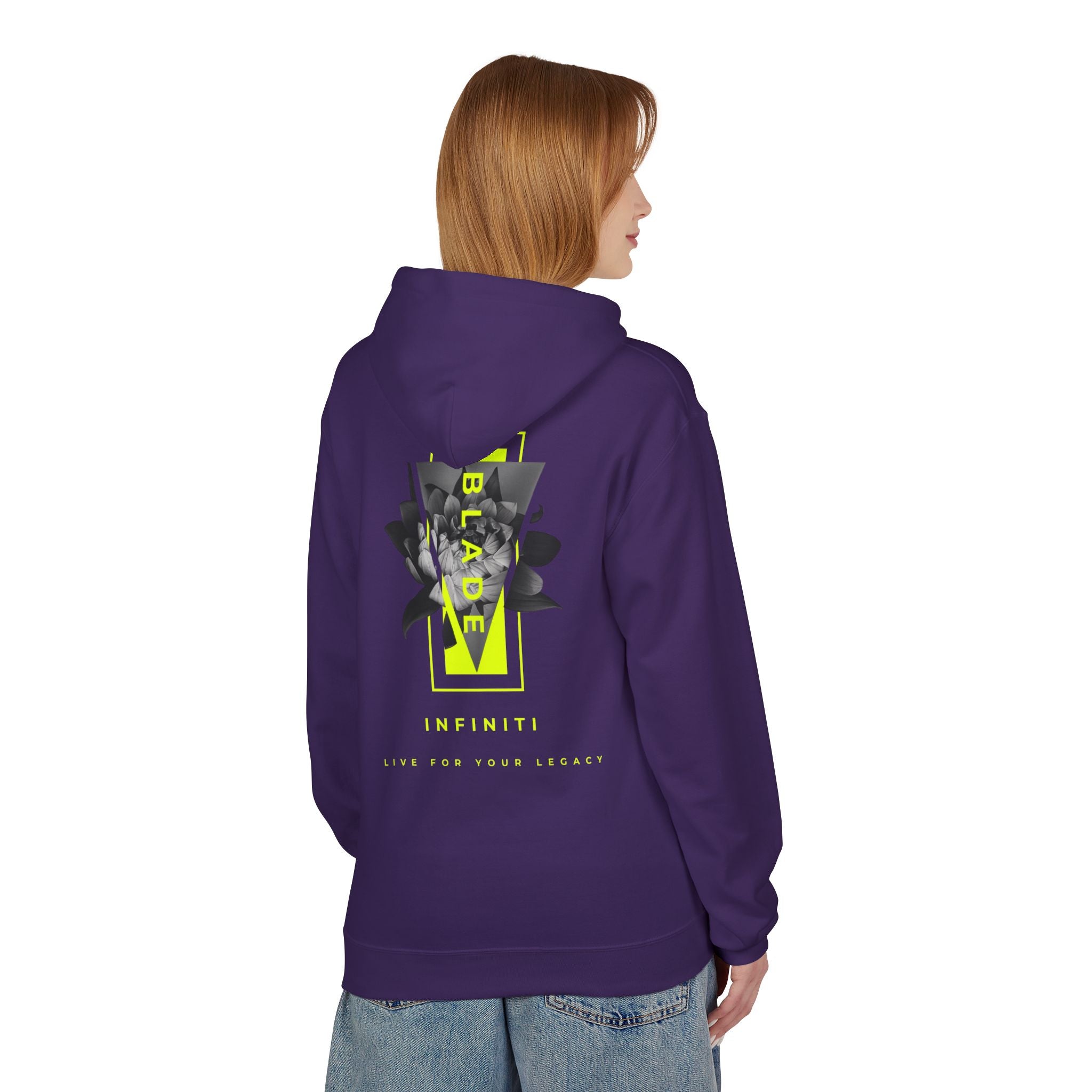 Flora Essence Neon Green Version 2 TX Floral Hoodie